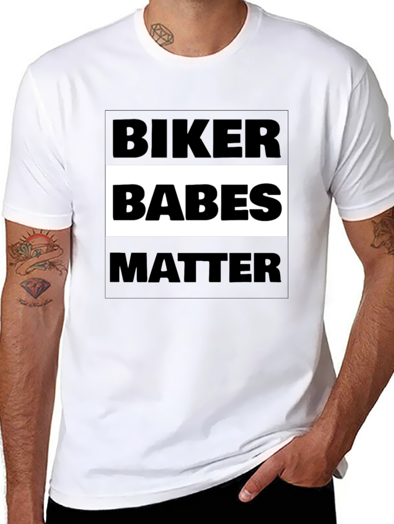 Biker Babes Matter Graphic Tee - Black Cotton T-Shirt