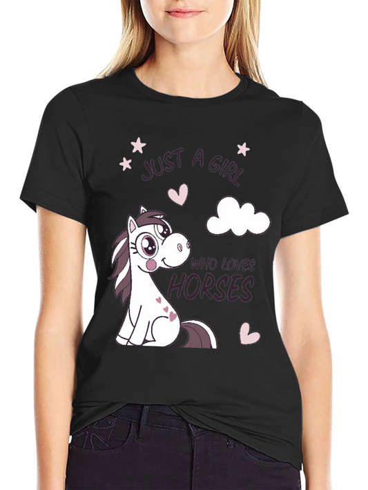 Just A Girl Who Loves Horses T-Shirt