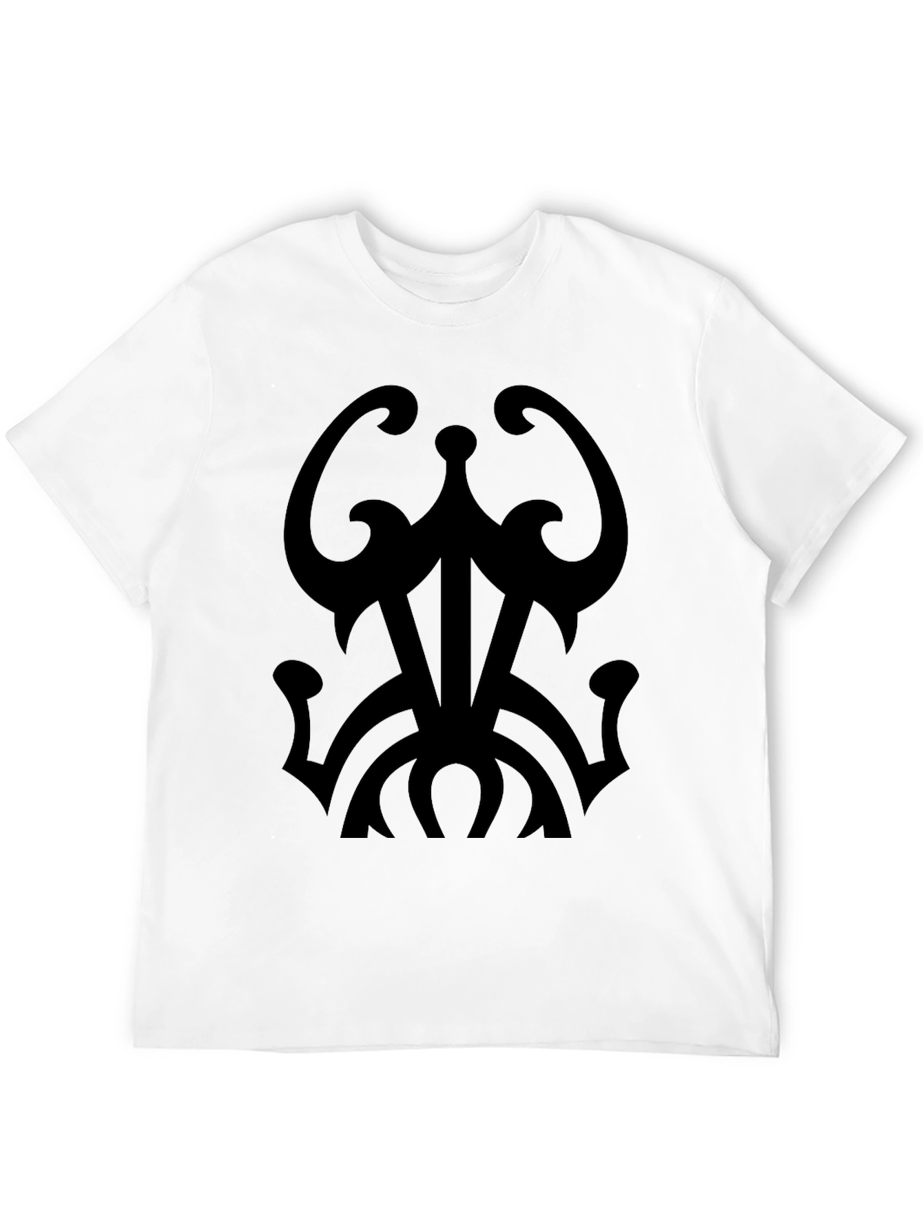 Tribal Design Black T-Shirt