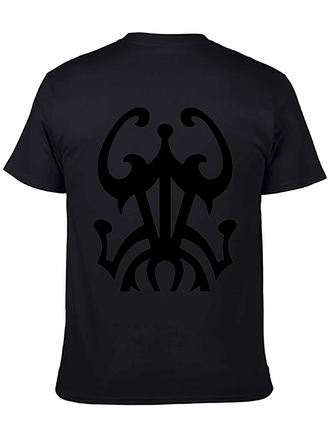 Tribal Design Black T-Shirt