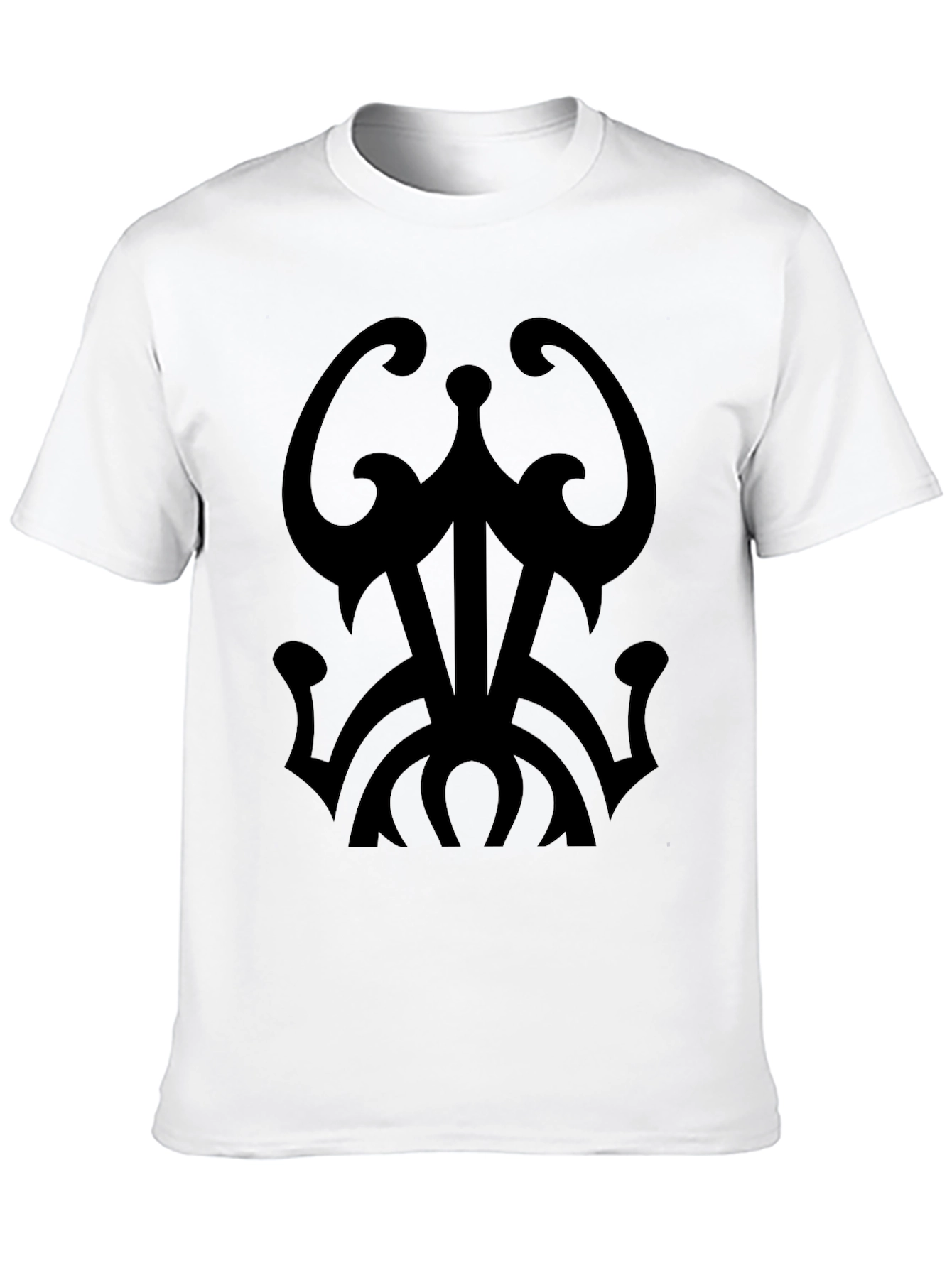 Tribal Design Black T-Shirt