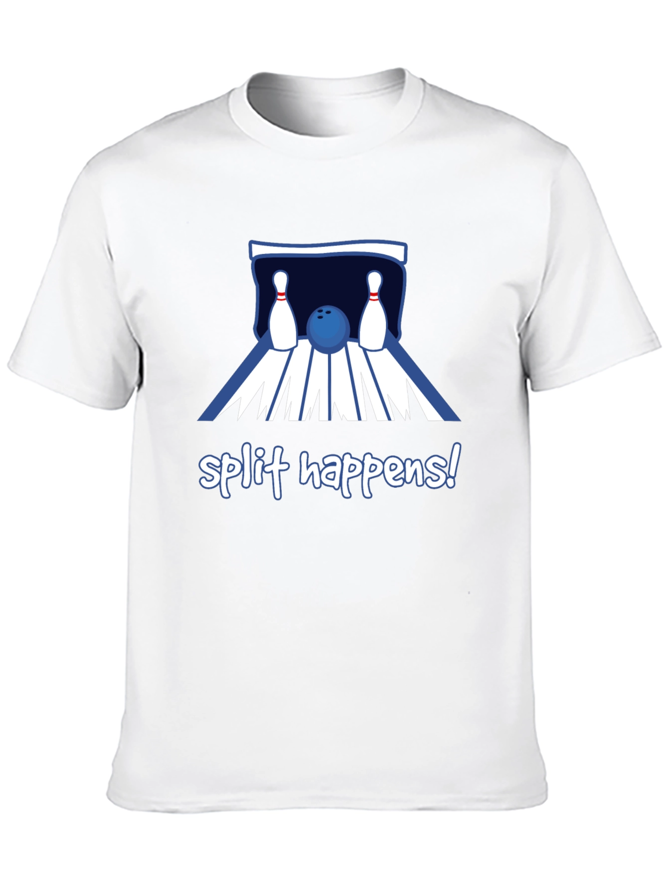Split Happens Bowling T-Shirt - Black