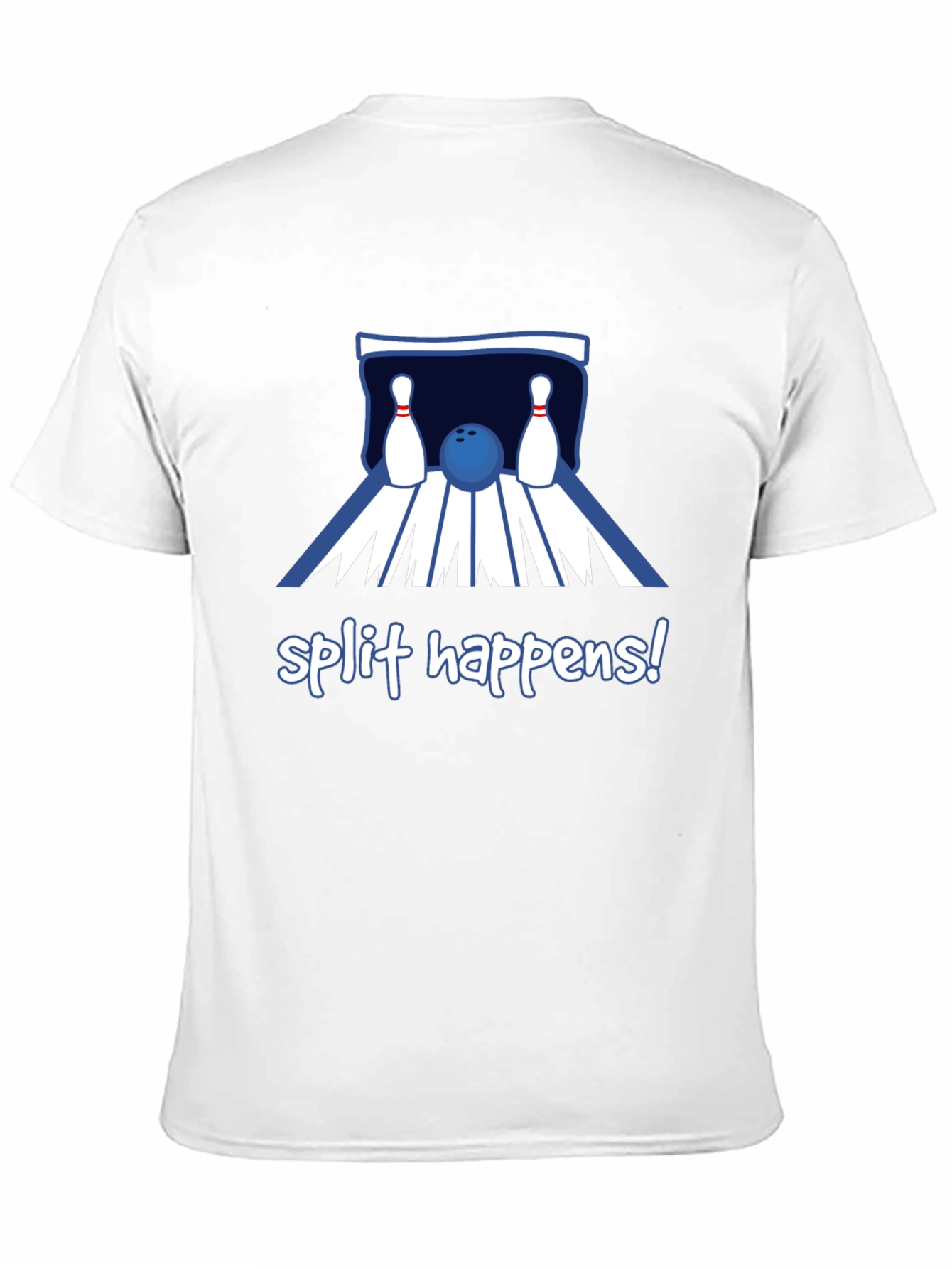 Split Happens Bowling T-Shirt - Black