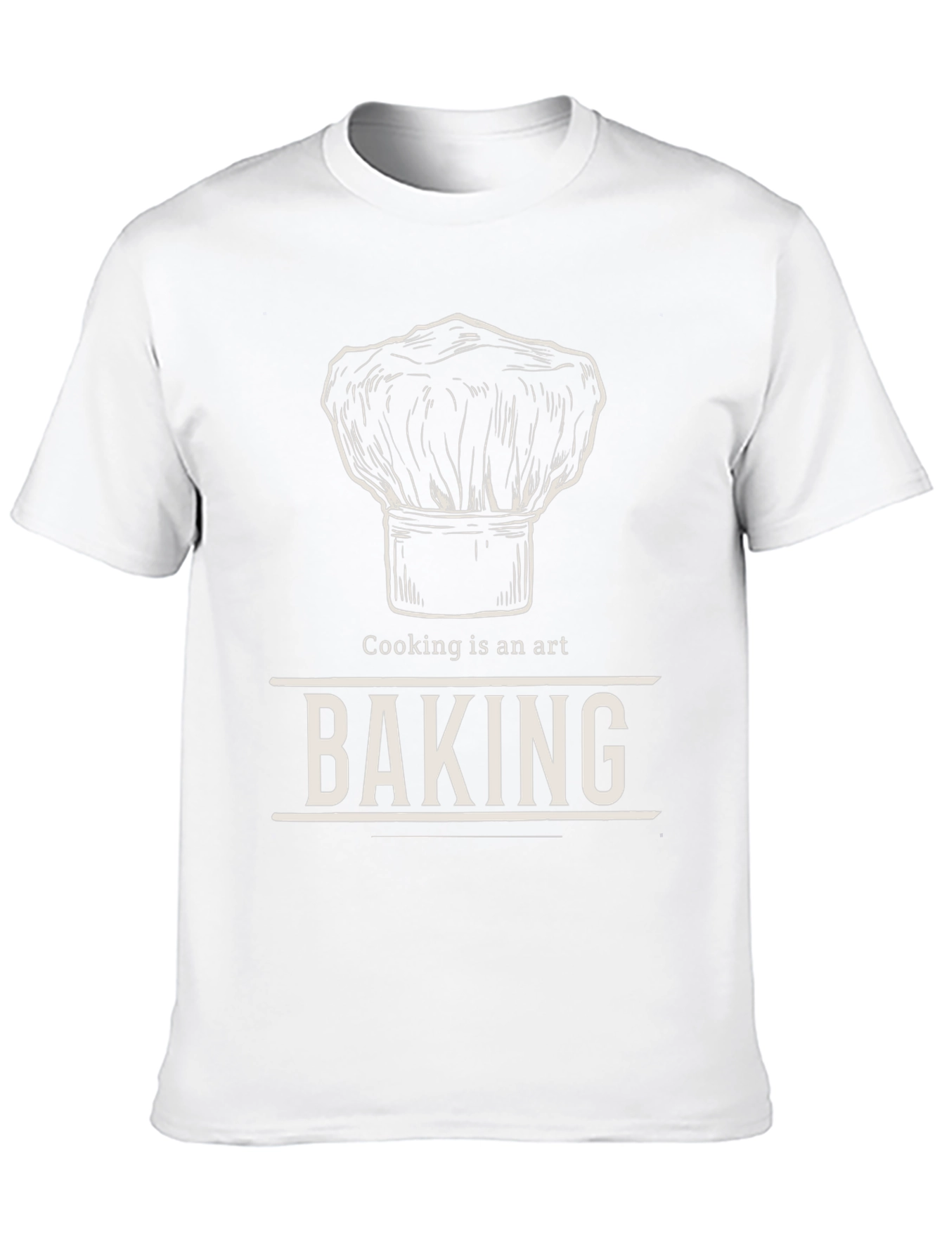 Baking is an Art - Chef Hat T-Shirt