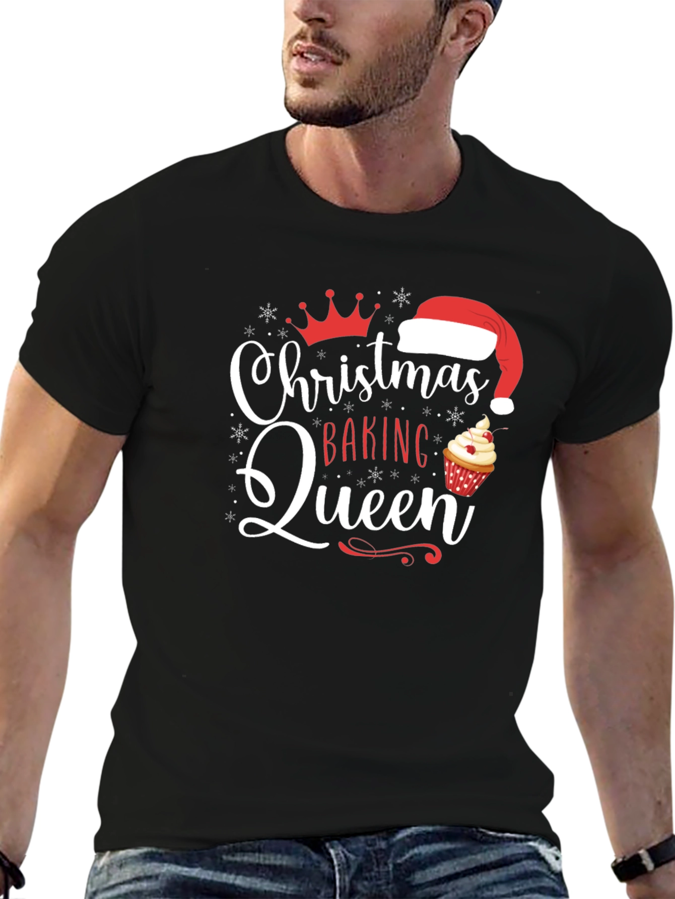Christmas Baking Queen Graphic T-Shirt