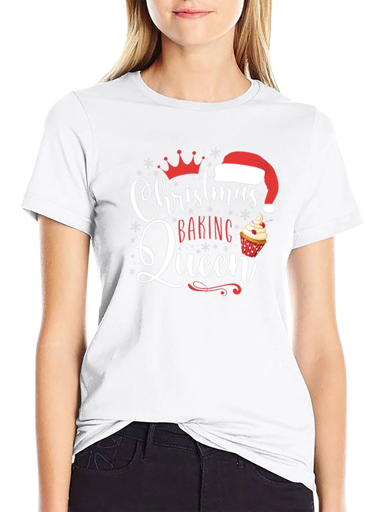 Christmas Baking Queen Graphic T-Shirt