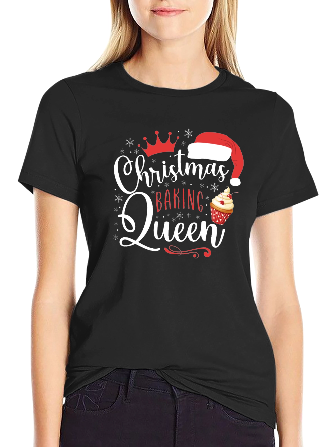 Christmas Baking Queen Graphic T-Shirt