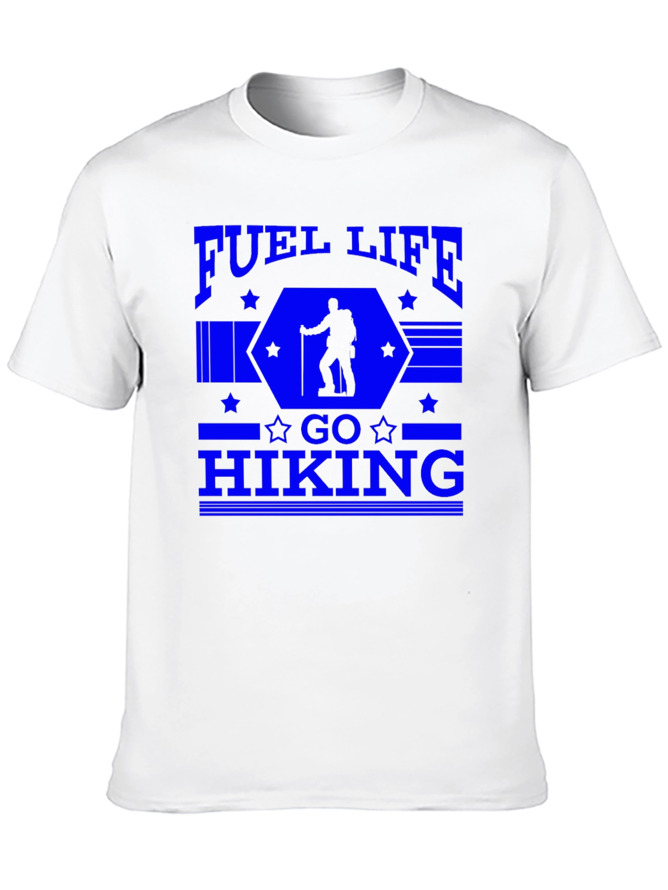 Fuel Life Go Hiking Mens Black T-Shirt