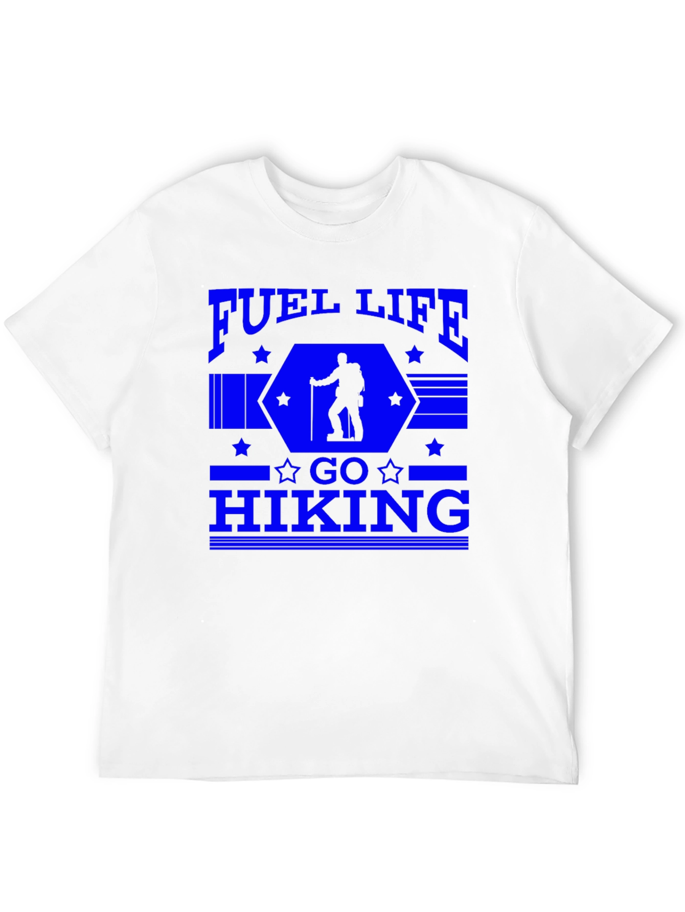 Fuel Life Go Hiking Mens Black T-Shirt