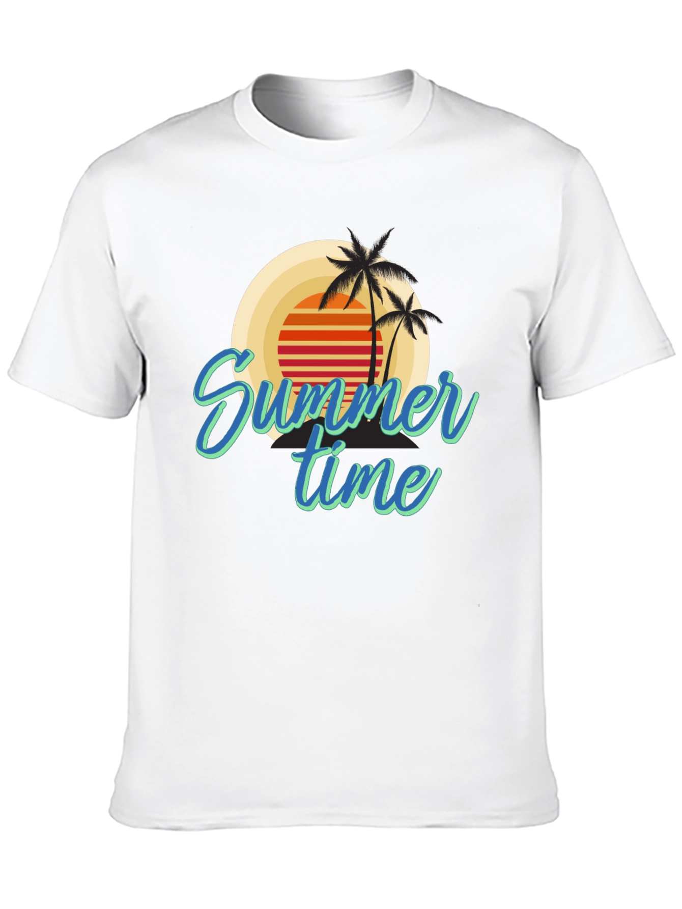 Summer Time Palm Tree Graphic Tee