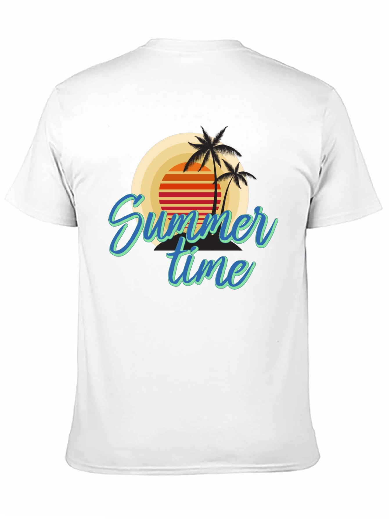 Summer Time Palm Tree Graphic Tee