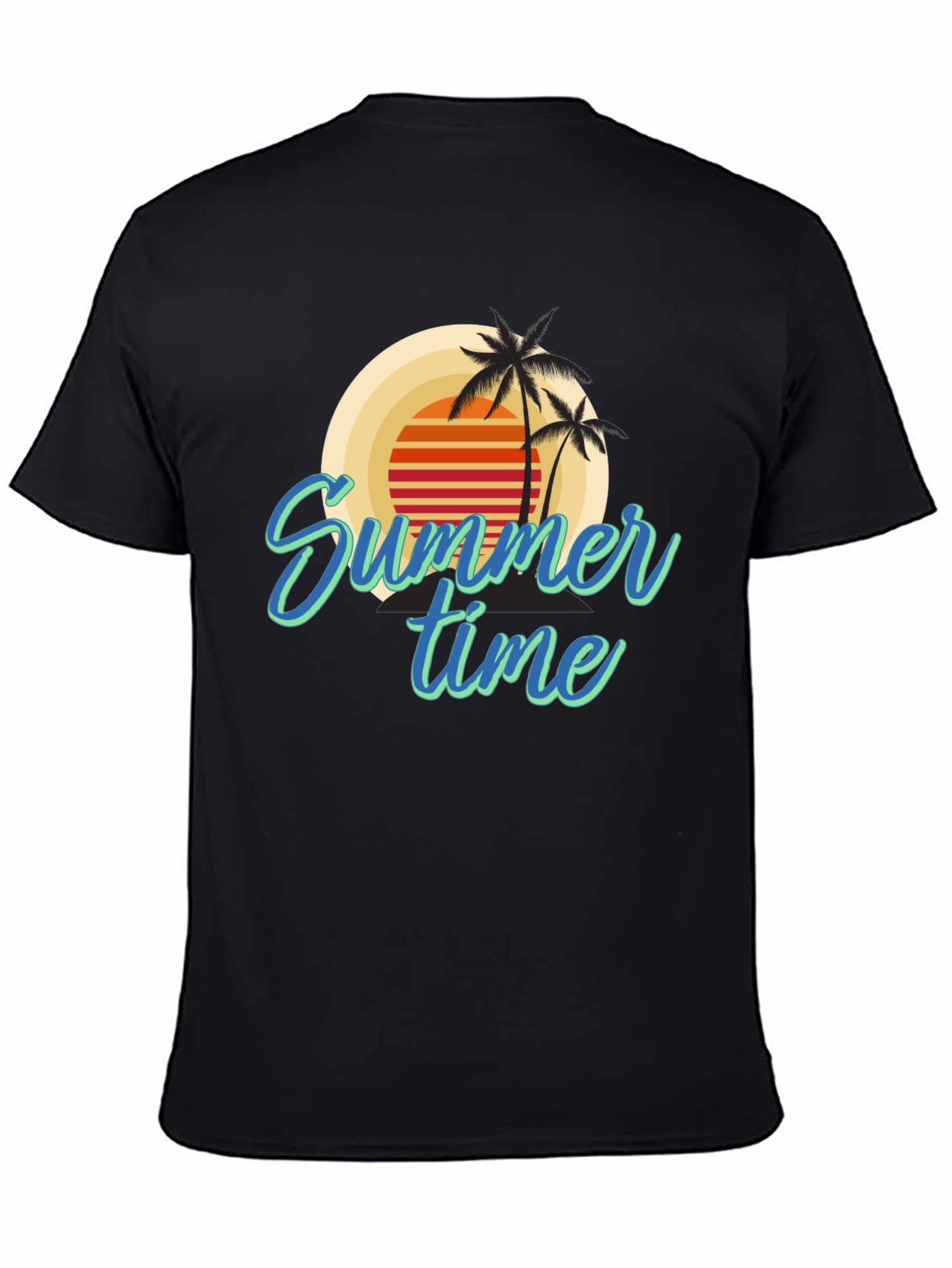 Summer Time Palm Tree Graphic Tee