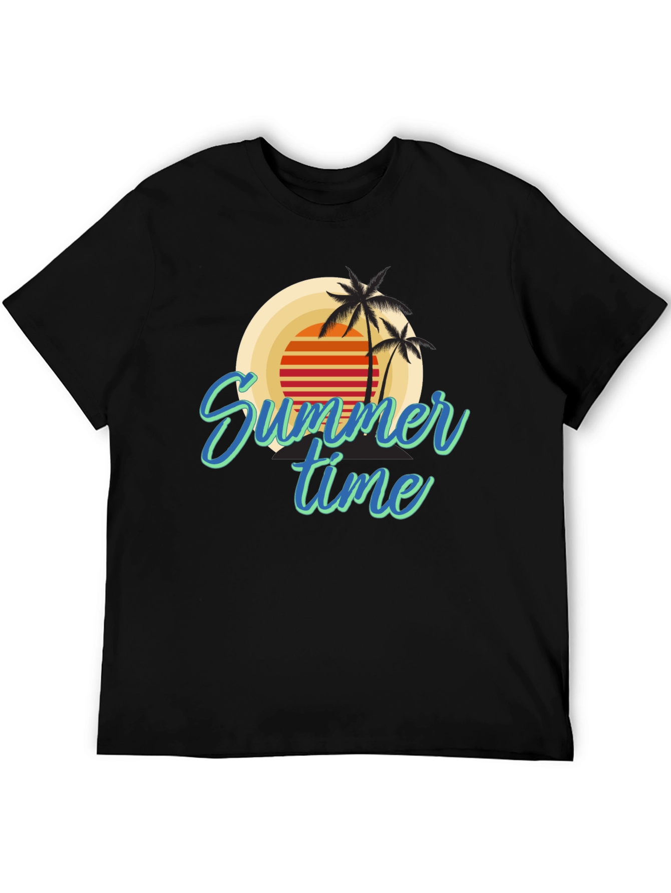 Summer Time Palm Tree Graphic Tee