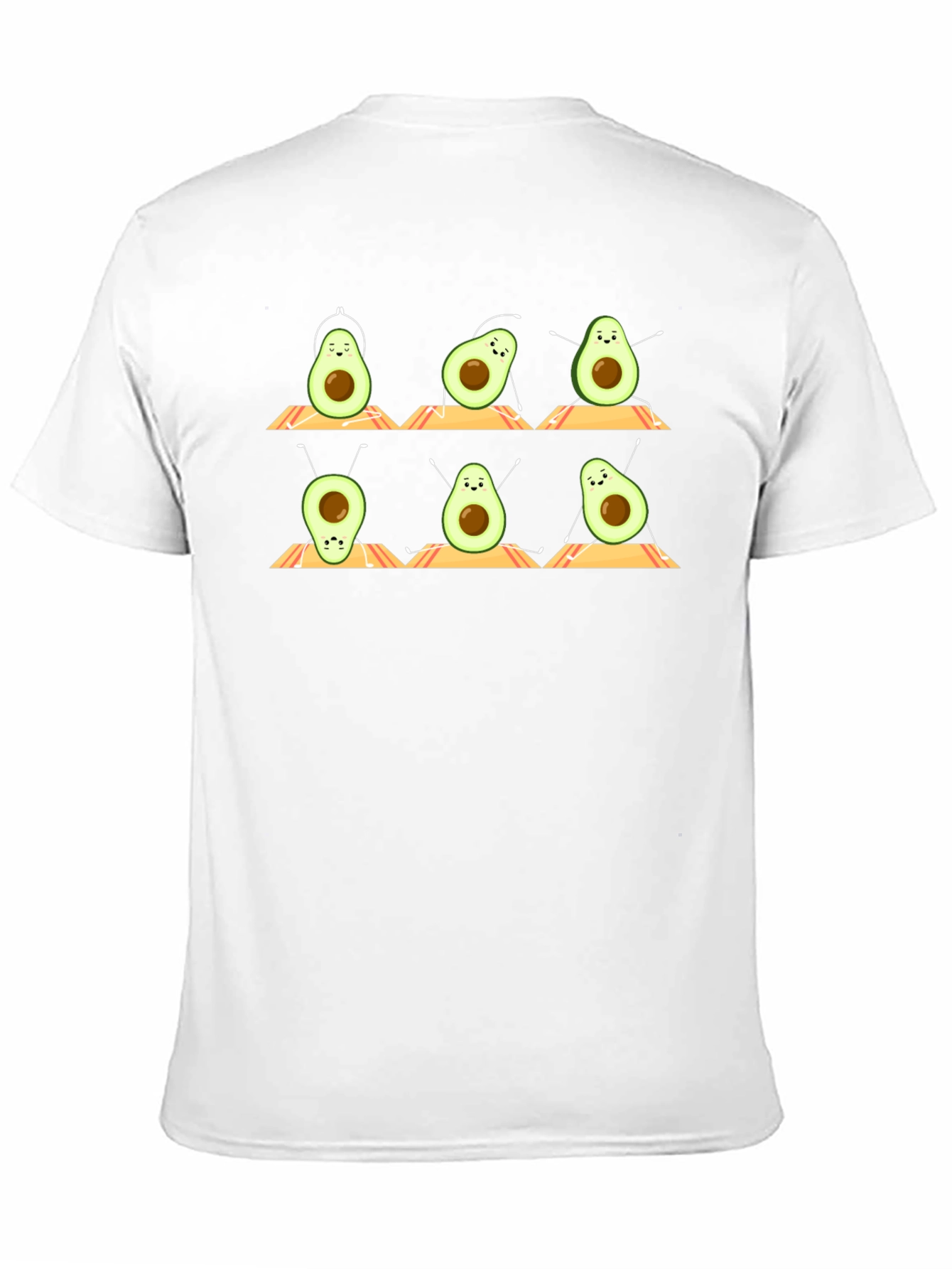 Yoga Avocado T-Shirt - Relaxed Fit Black