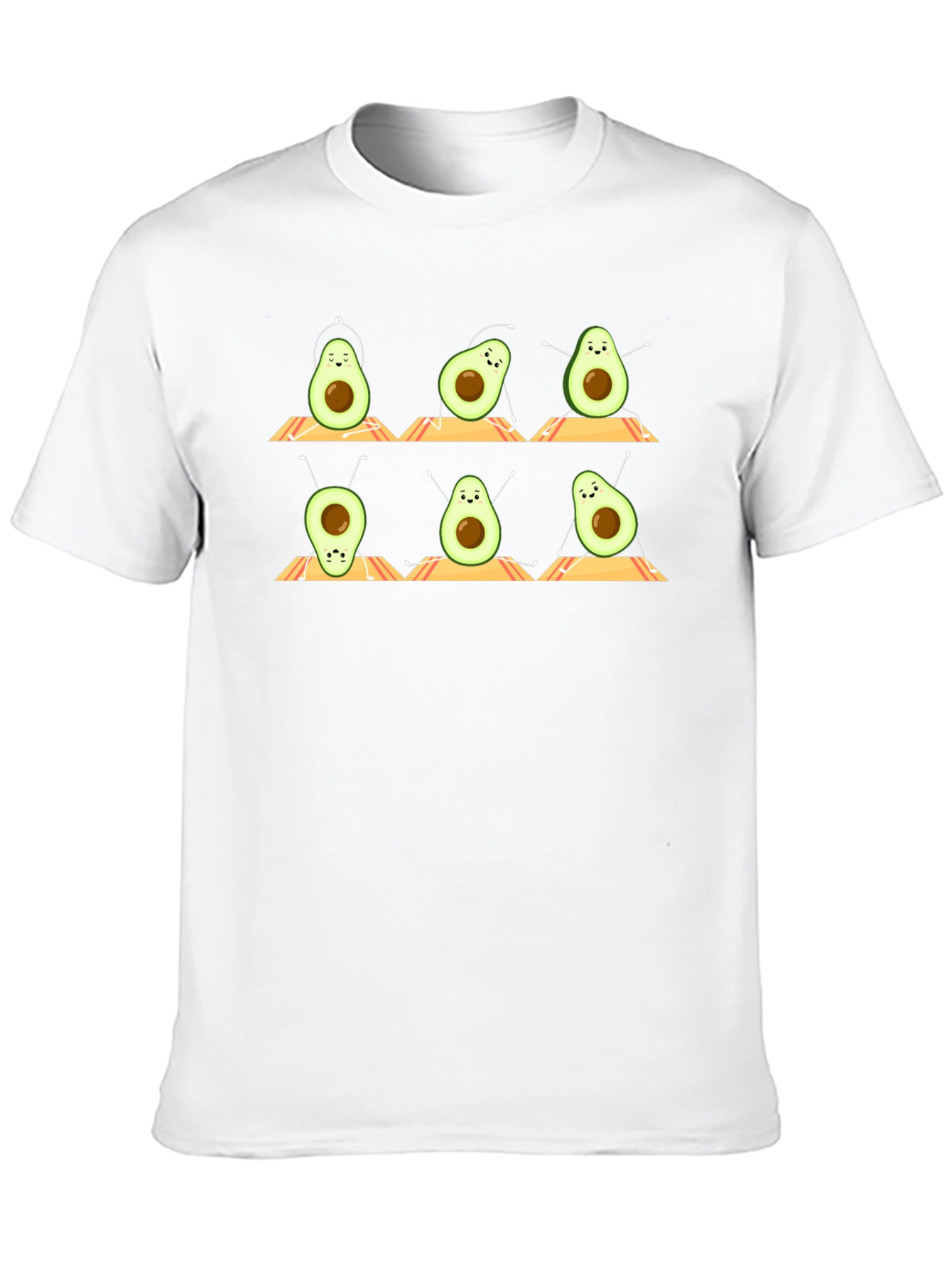 Yoga Avocado T-Shirt - Relaxed Fit Black