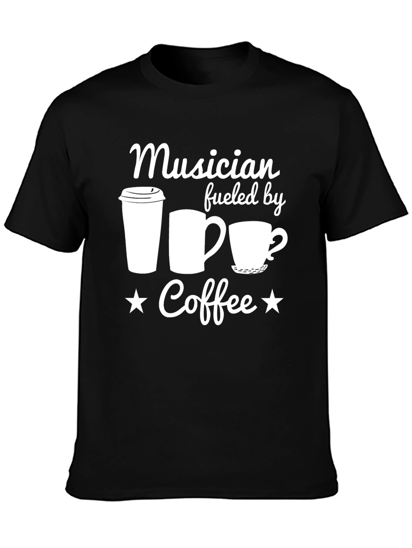 Musician Fueled by Coffee Graphic Tee