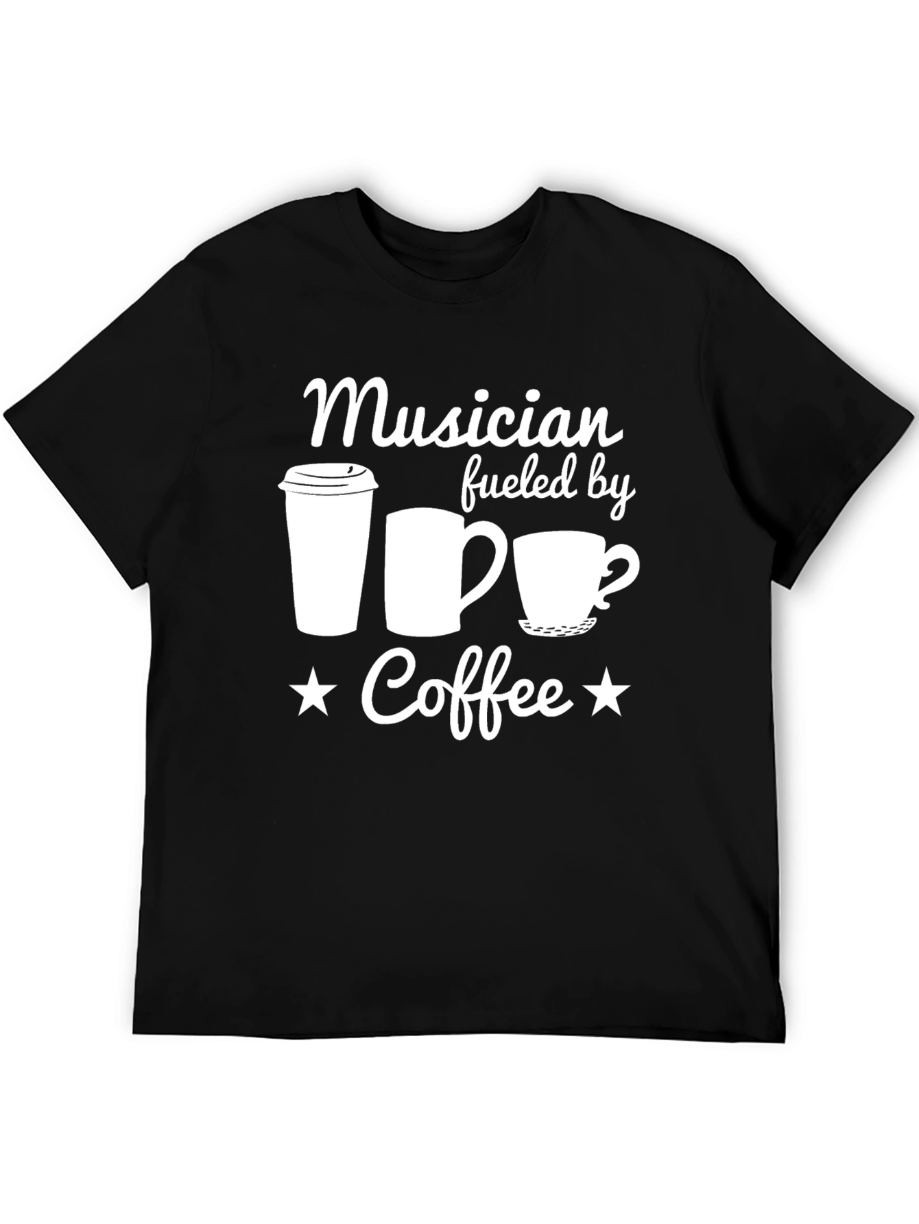 Musician Fueled by Coffee Graphic Tee