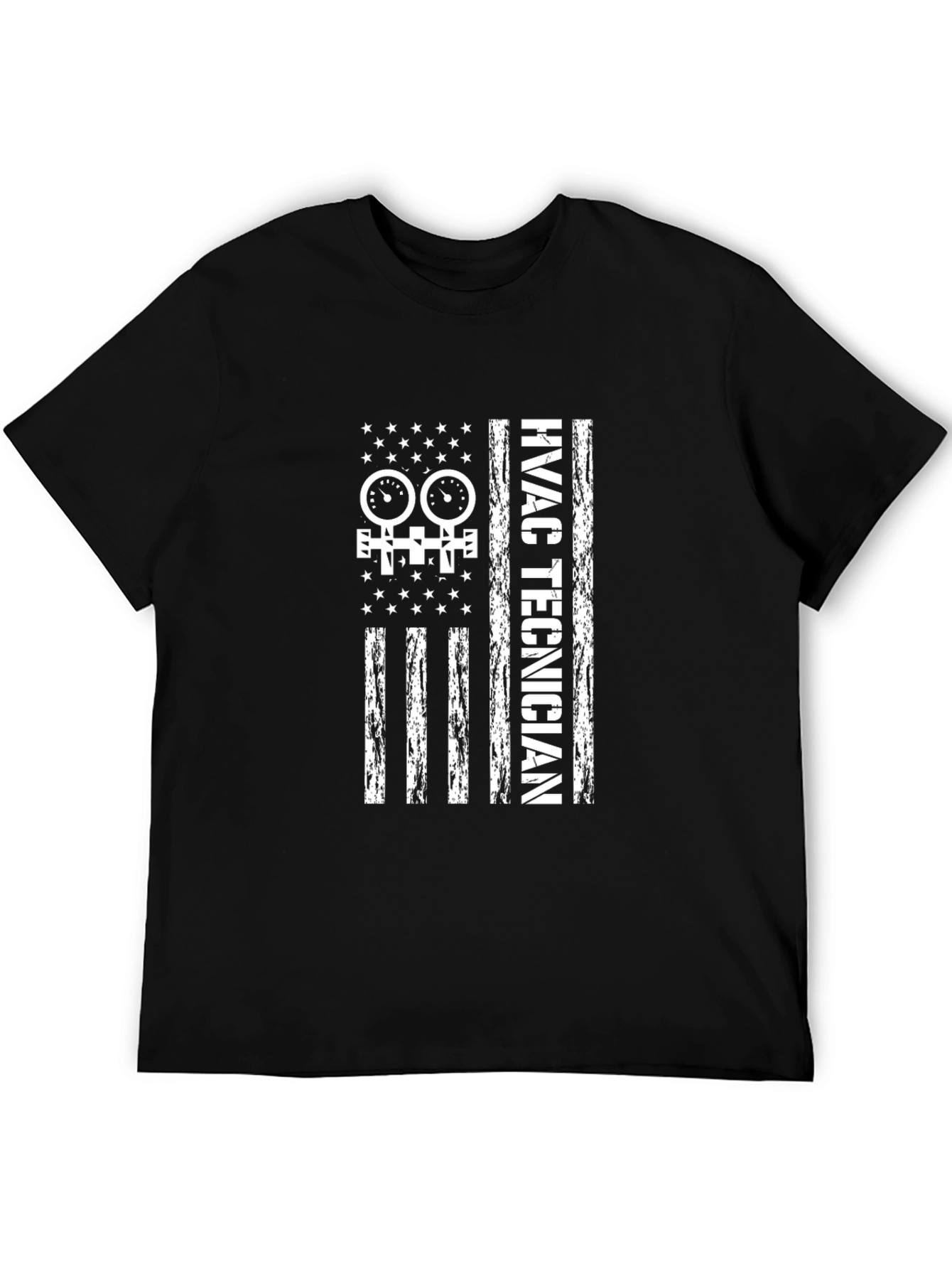 HVAC Technician American Flag T-Shirt