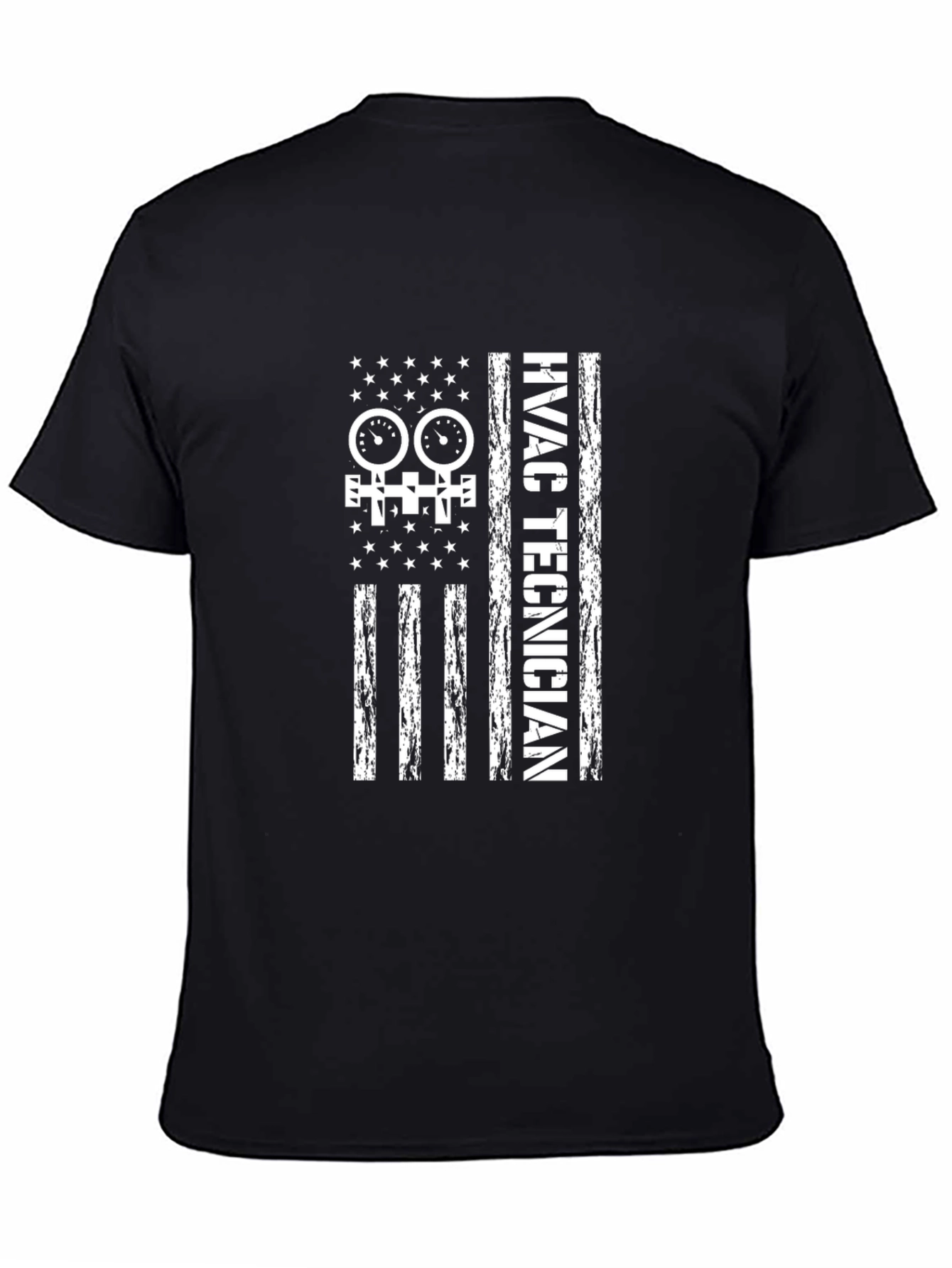 HVAC Technician American Flag T-Shirt