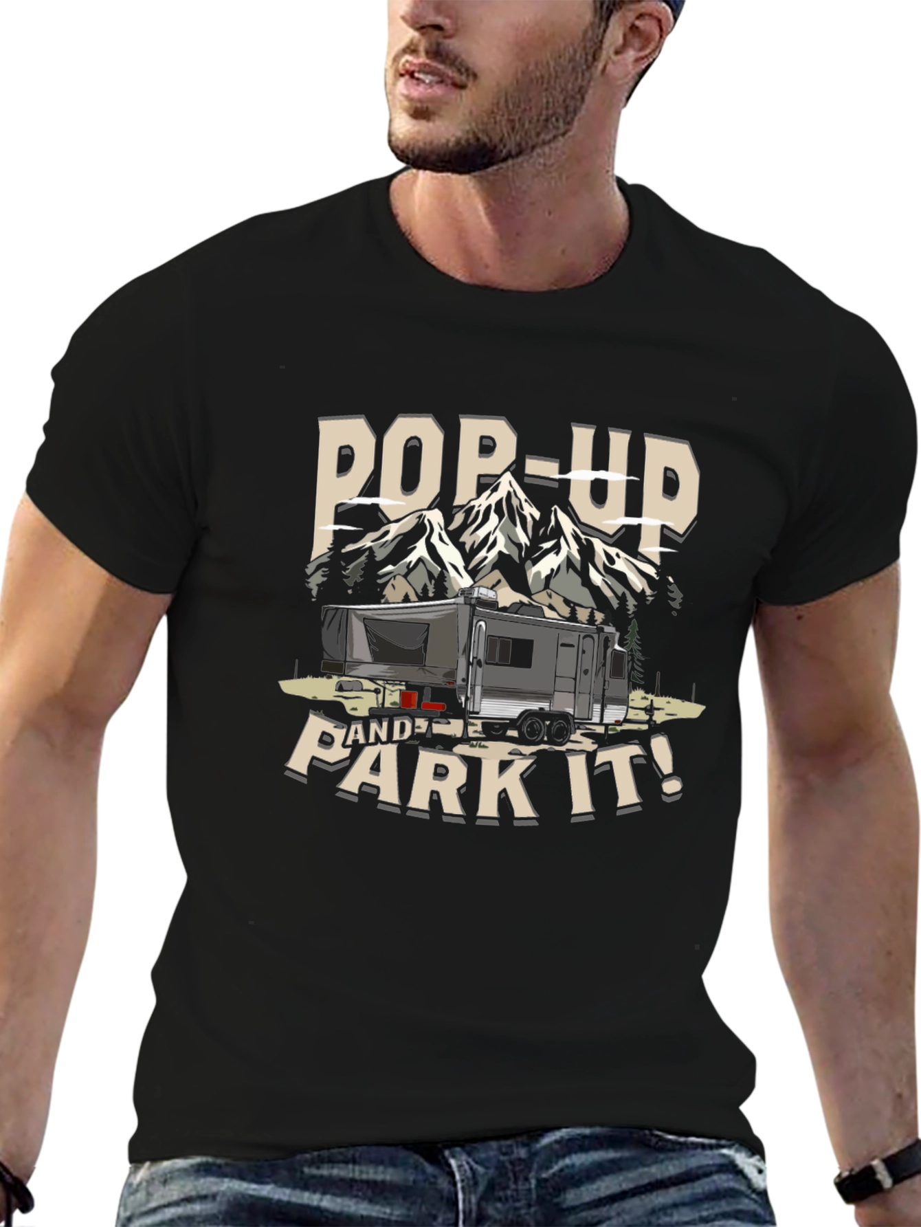 Pop-Up and Park It! Camping T-Shirt