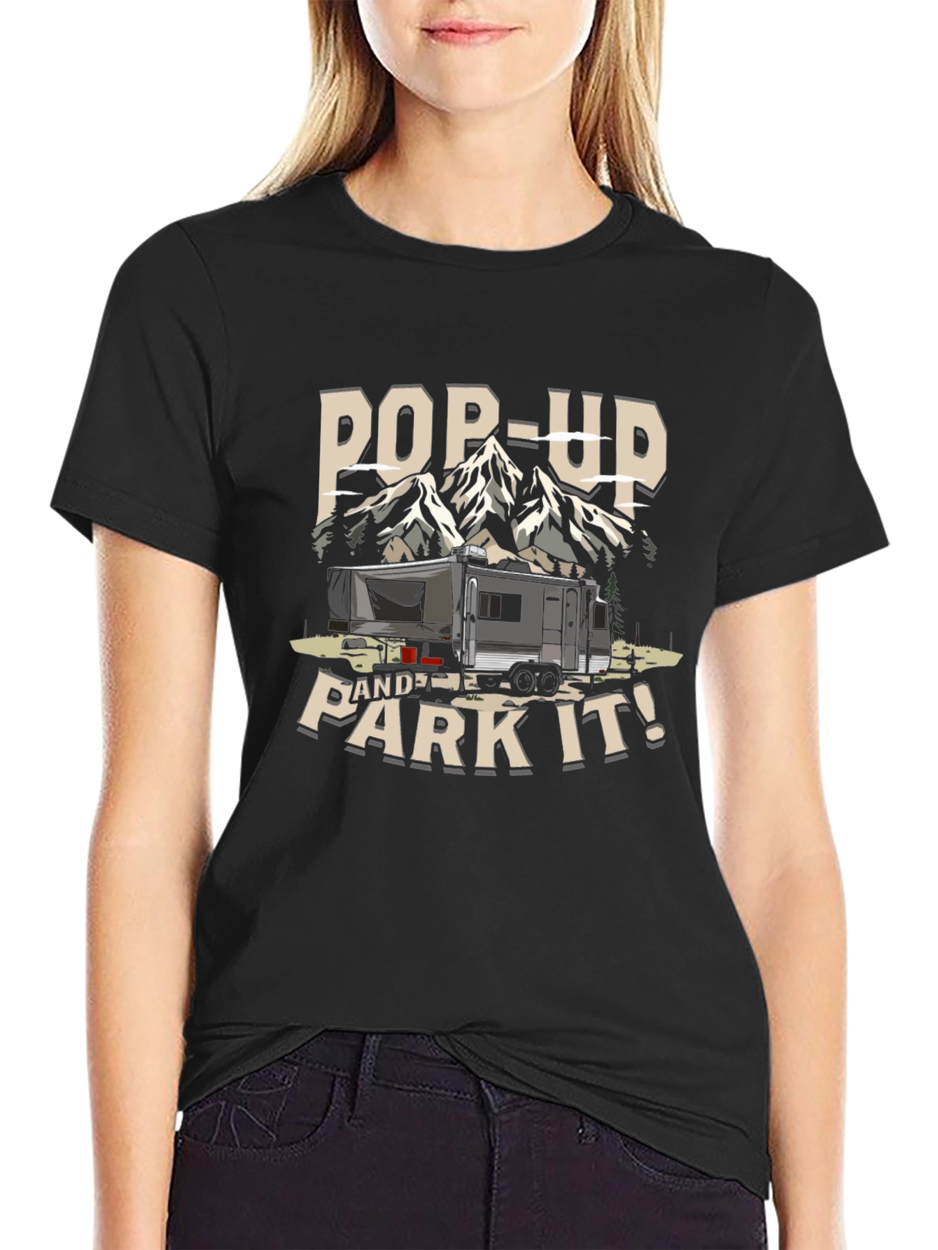 Pop-Up and Park It! Camping T-Shirt