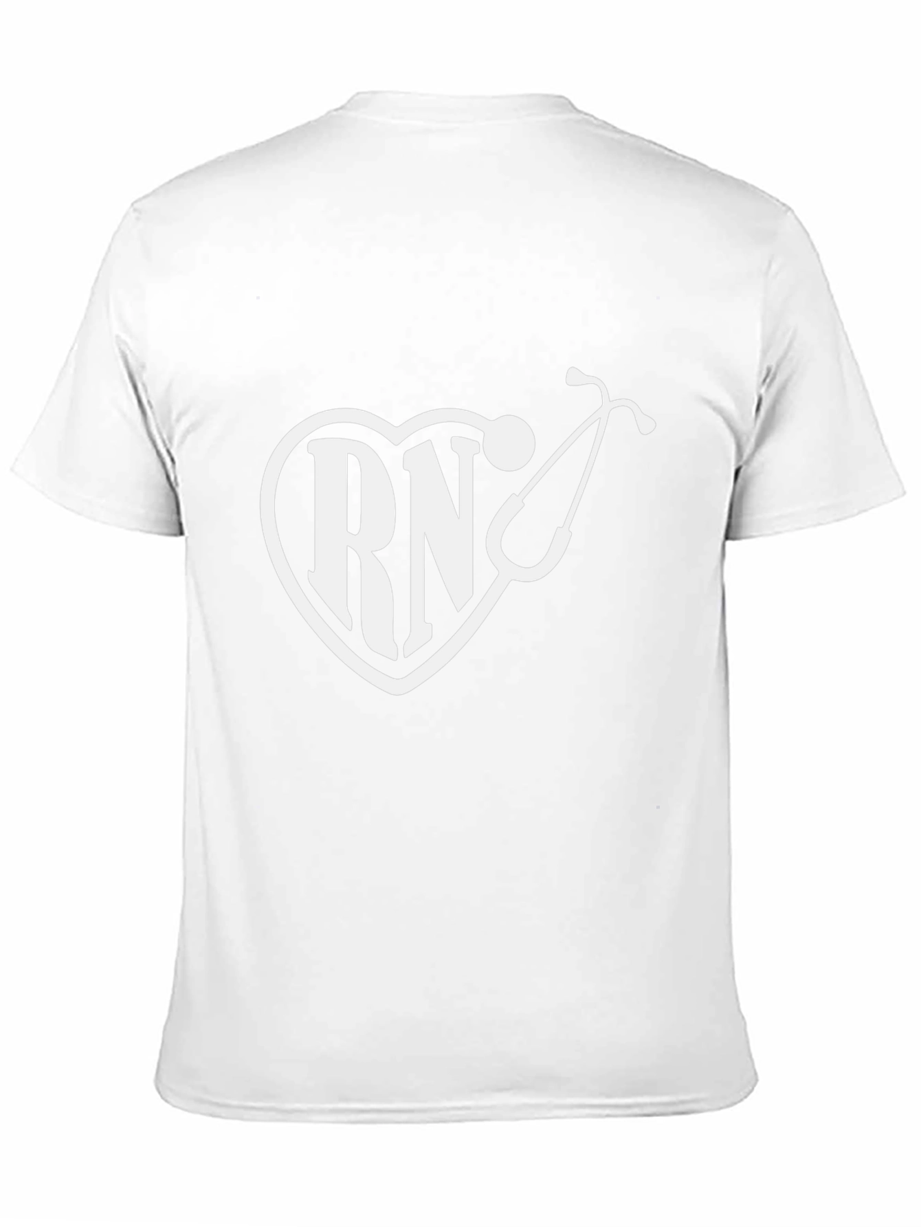 RN Heart Stethoscope Graphic T-Shirt - Black