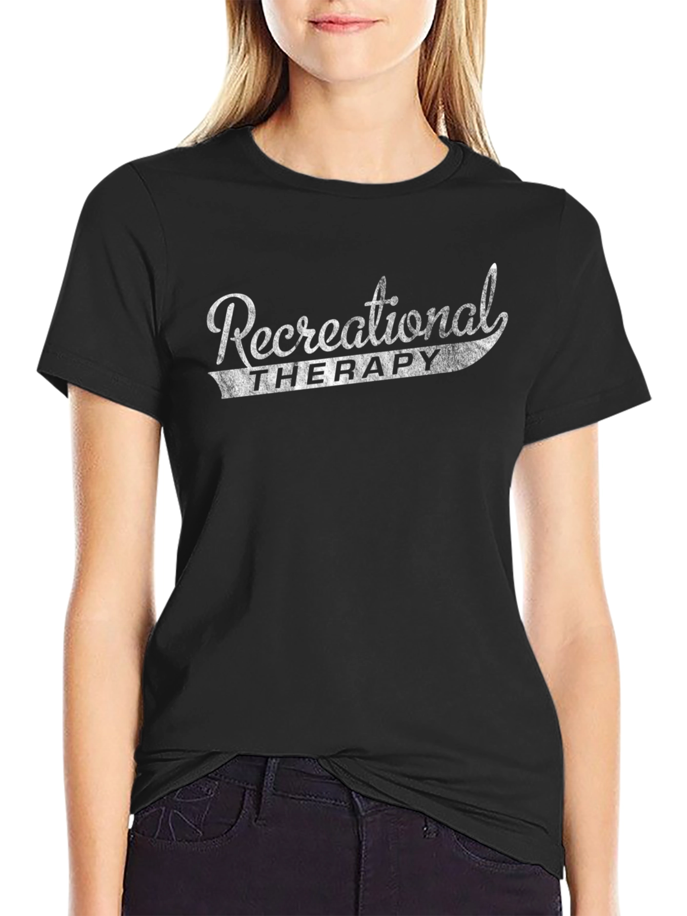 Recreational Therapy Black T-Shirt - Stylish Comfort
