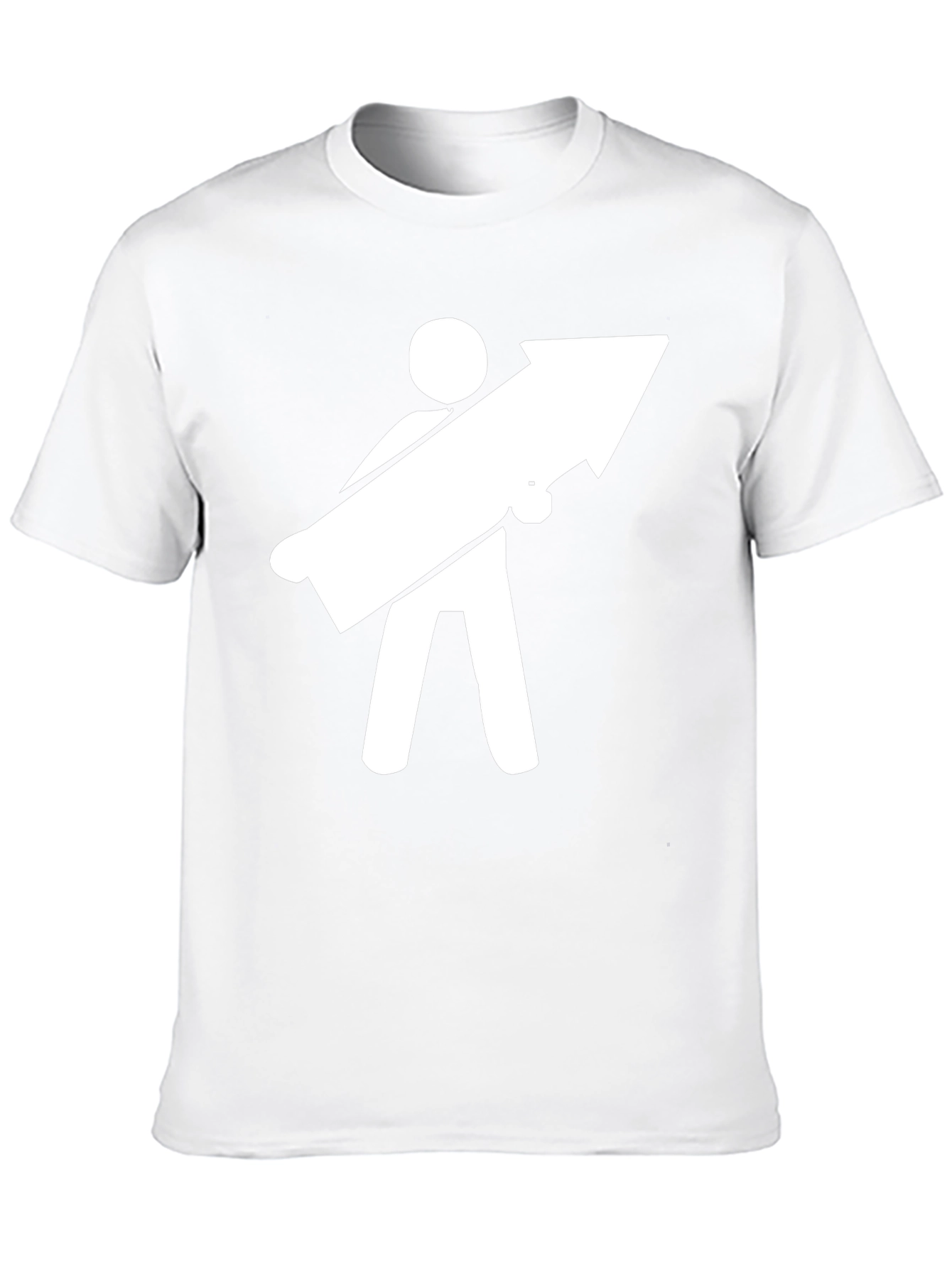 Funny Graphic Tee - Man Carrying Arrow T-Shirt