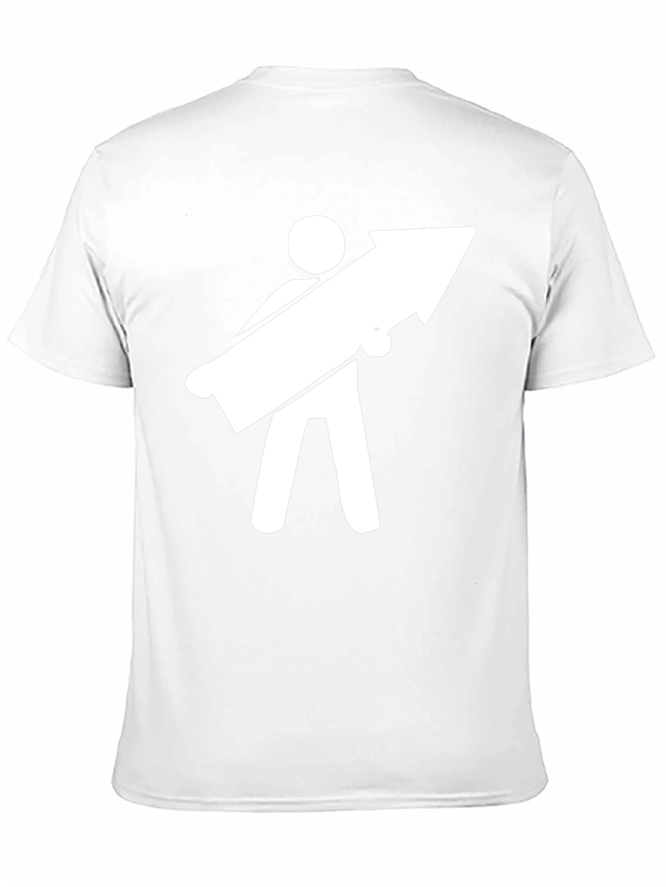 Funny Graphic Tee - Man Carrying Arrow T-Shirt
