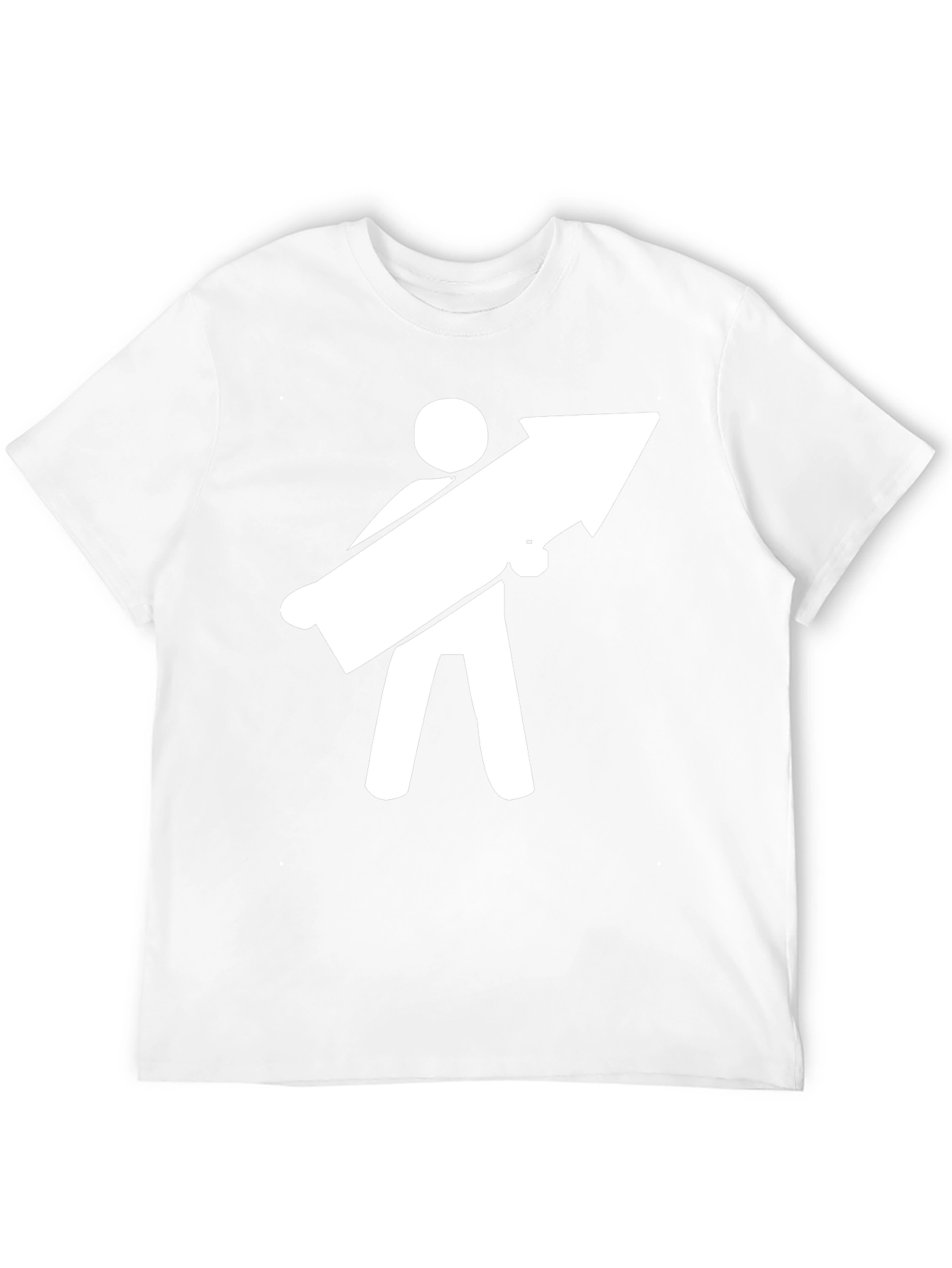 Funny Graphic Tee - Man Carrying Arrow T-Shirt
