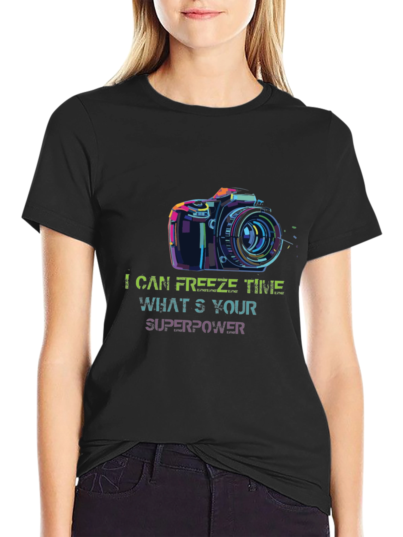 I Can Freeze Time Camera Graphic Tee