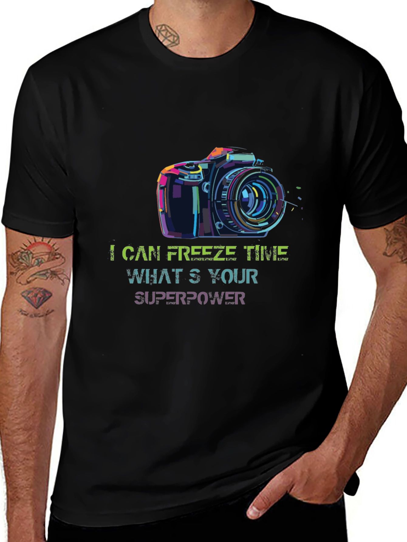 I Can Freeze Time Camera Graphic Tee