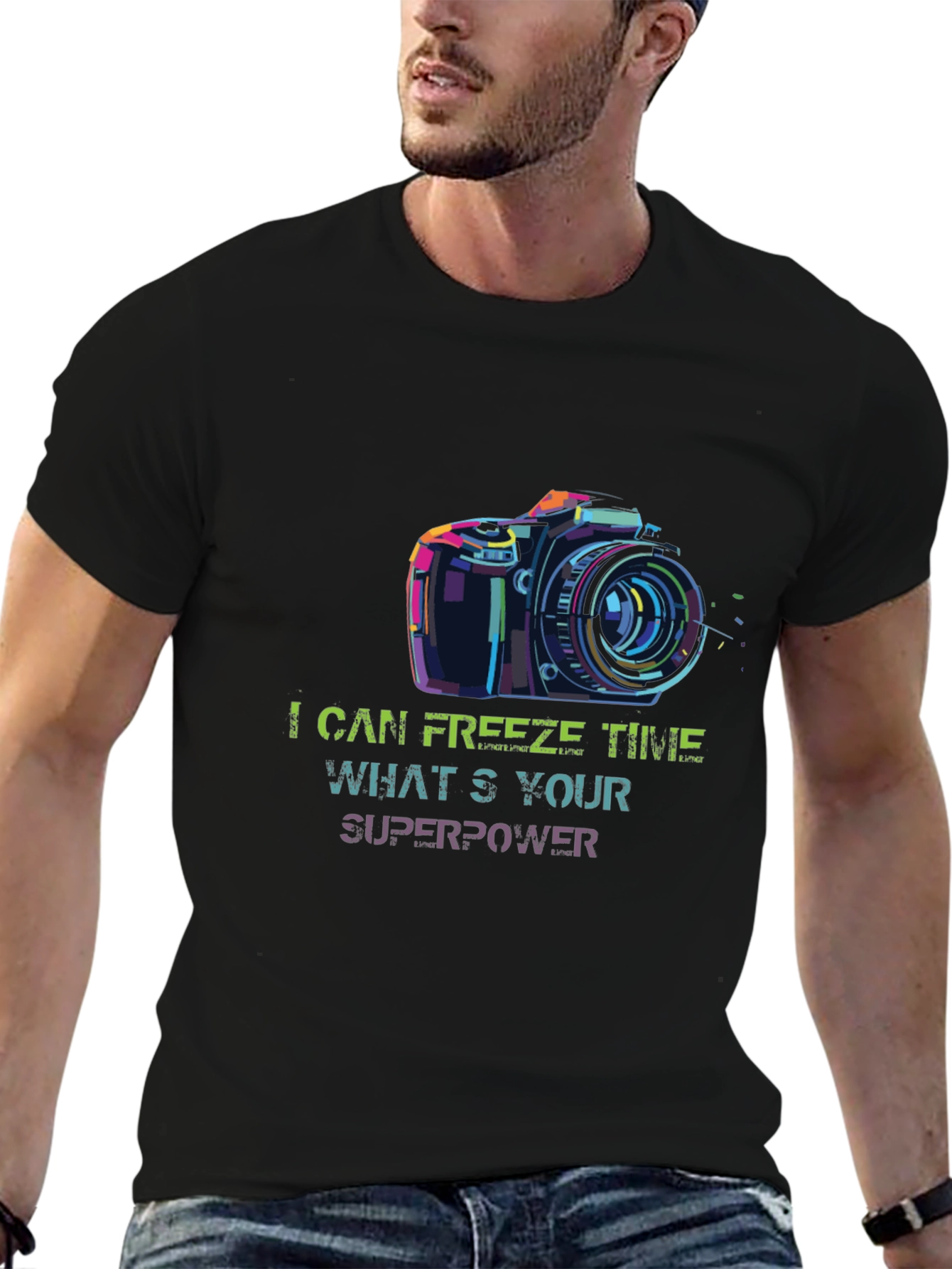 I Can Freeze Time Camera Graphic Tee
