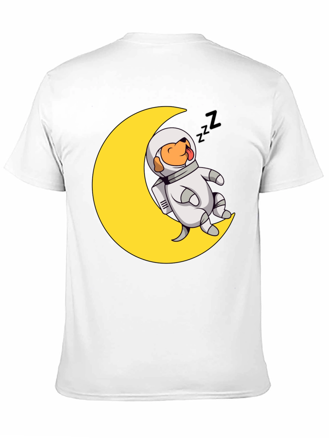 Astronaut Dog on Moon T-Shirt