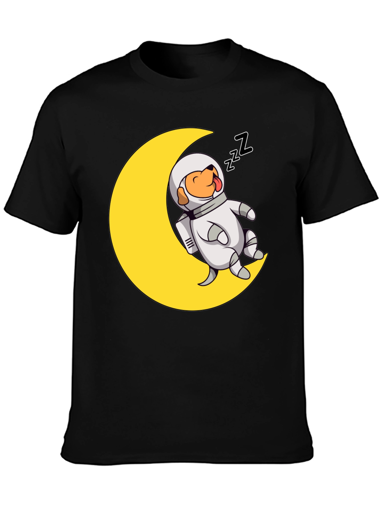 Astronaut Dog on Moon T-Shirt
