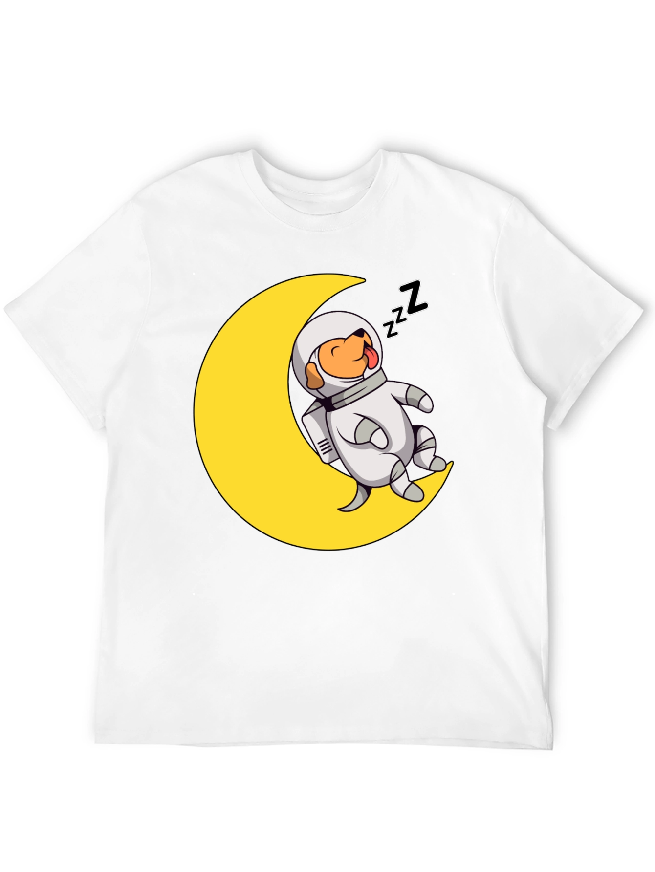 Astronaut Dog on Moon T-Shirt