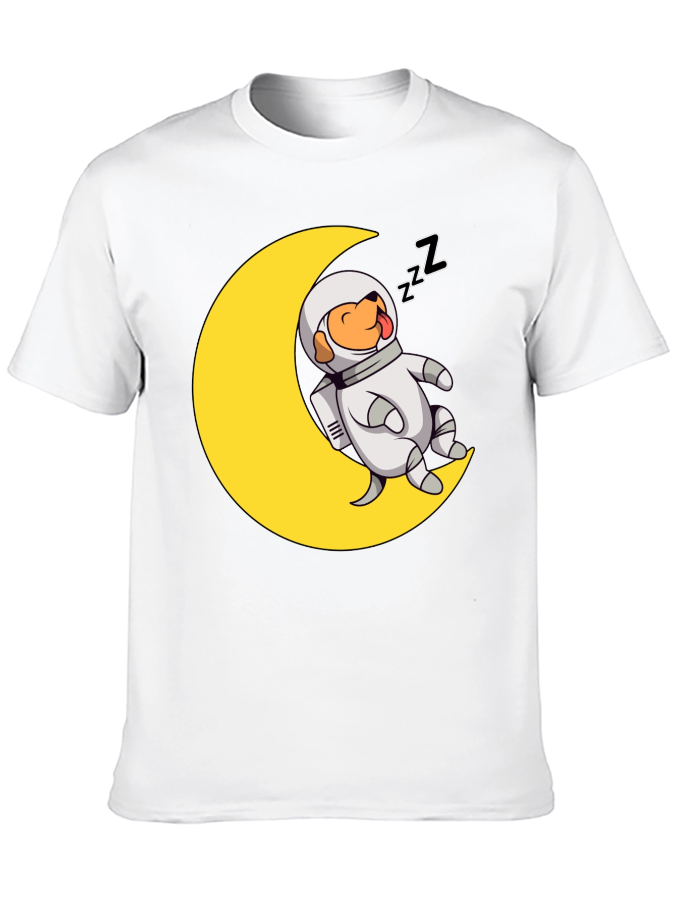 Astronaut Dog on Moon T-Shirt