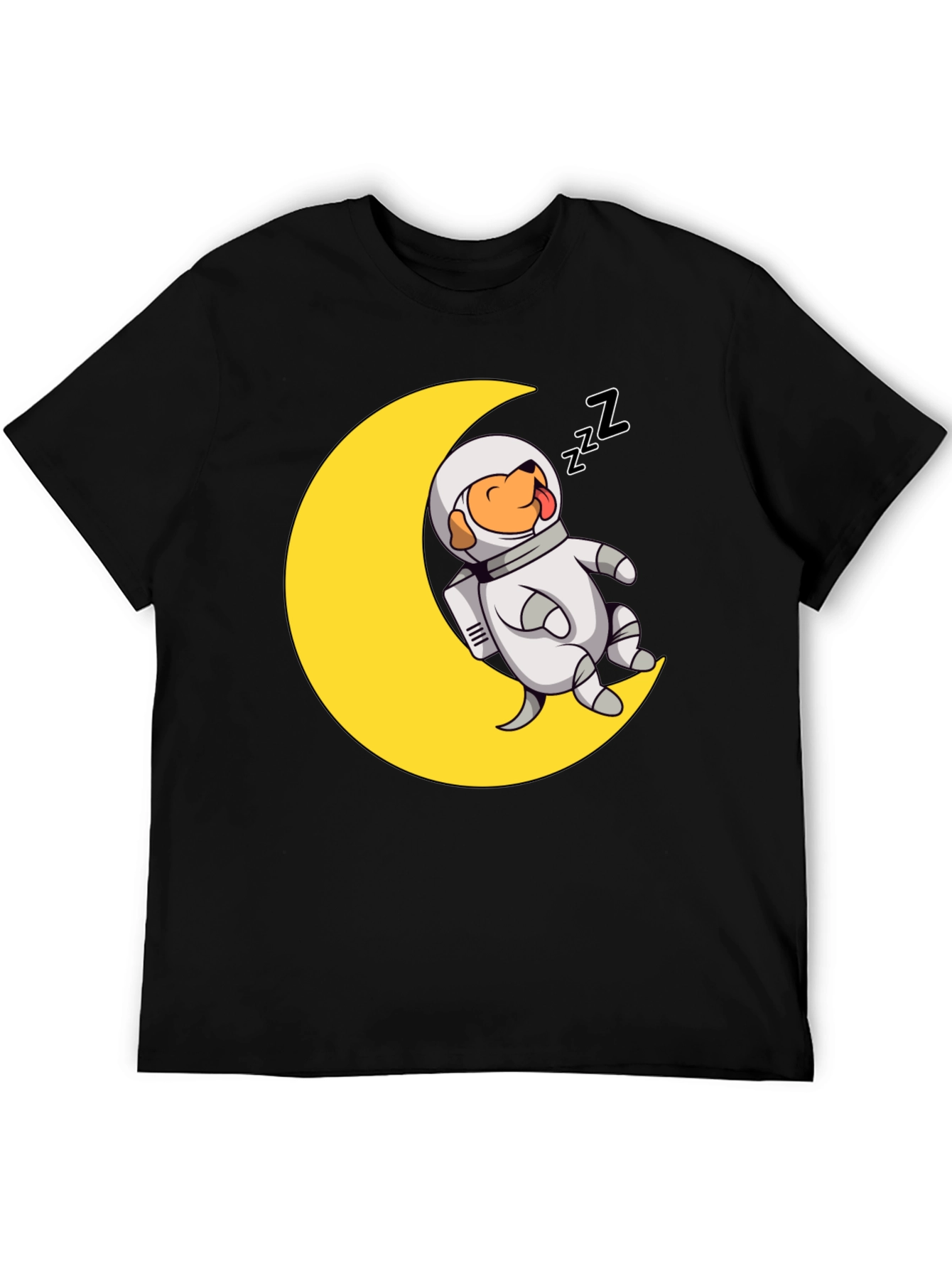Astronaut Dog on Moon T-Shirt