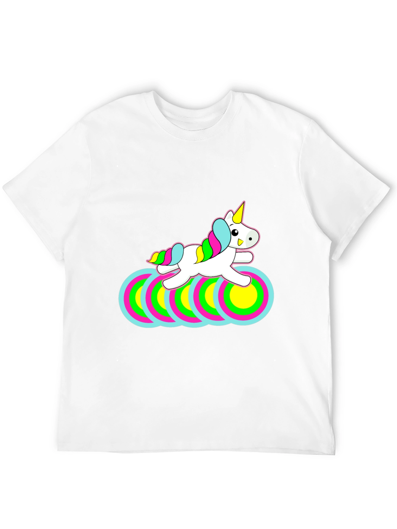 Unicorn Circles Black T-Shirt