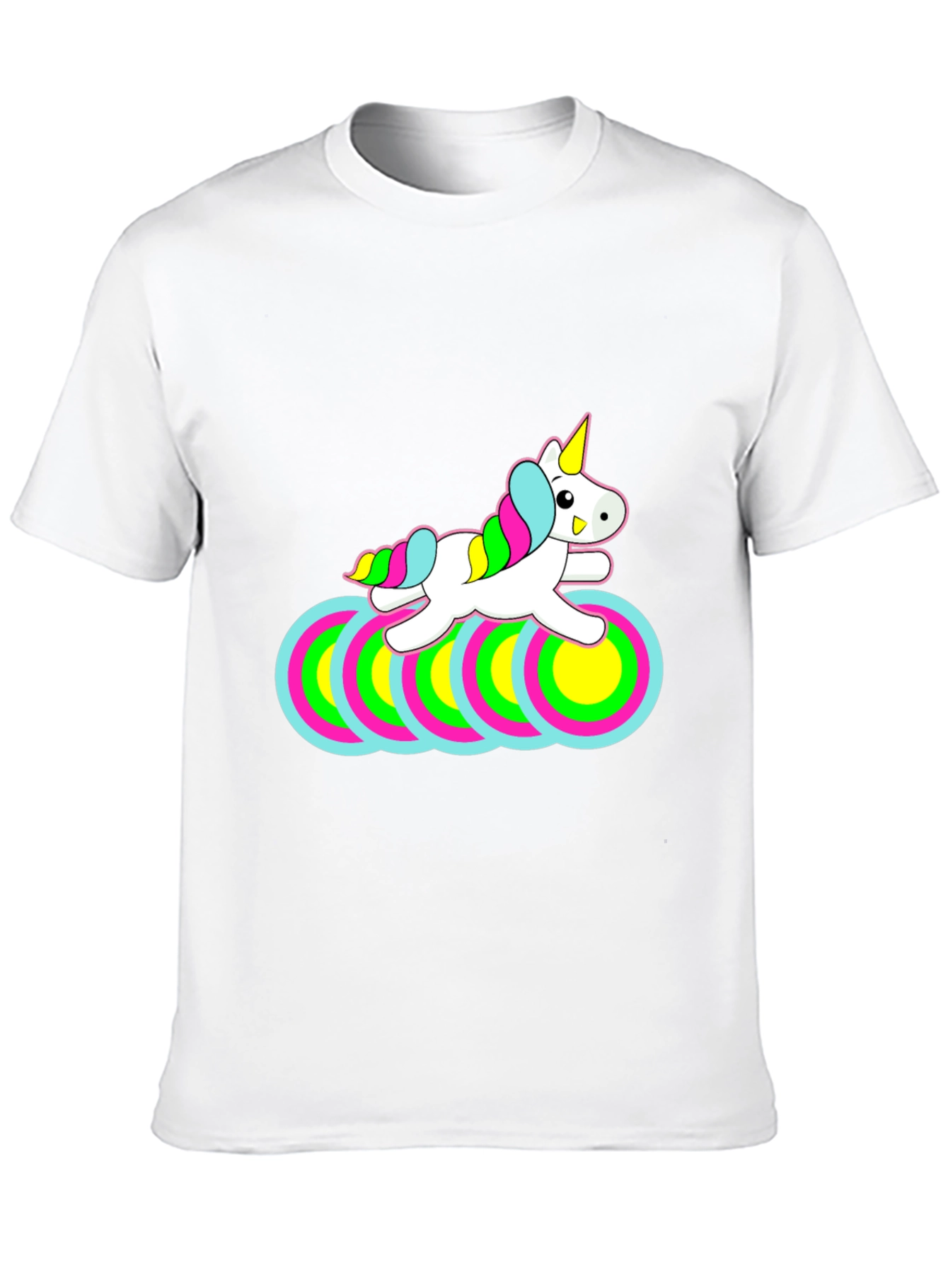 Unicorn Circles Black T-Shirt
