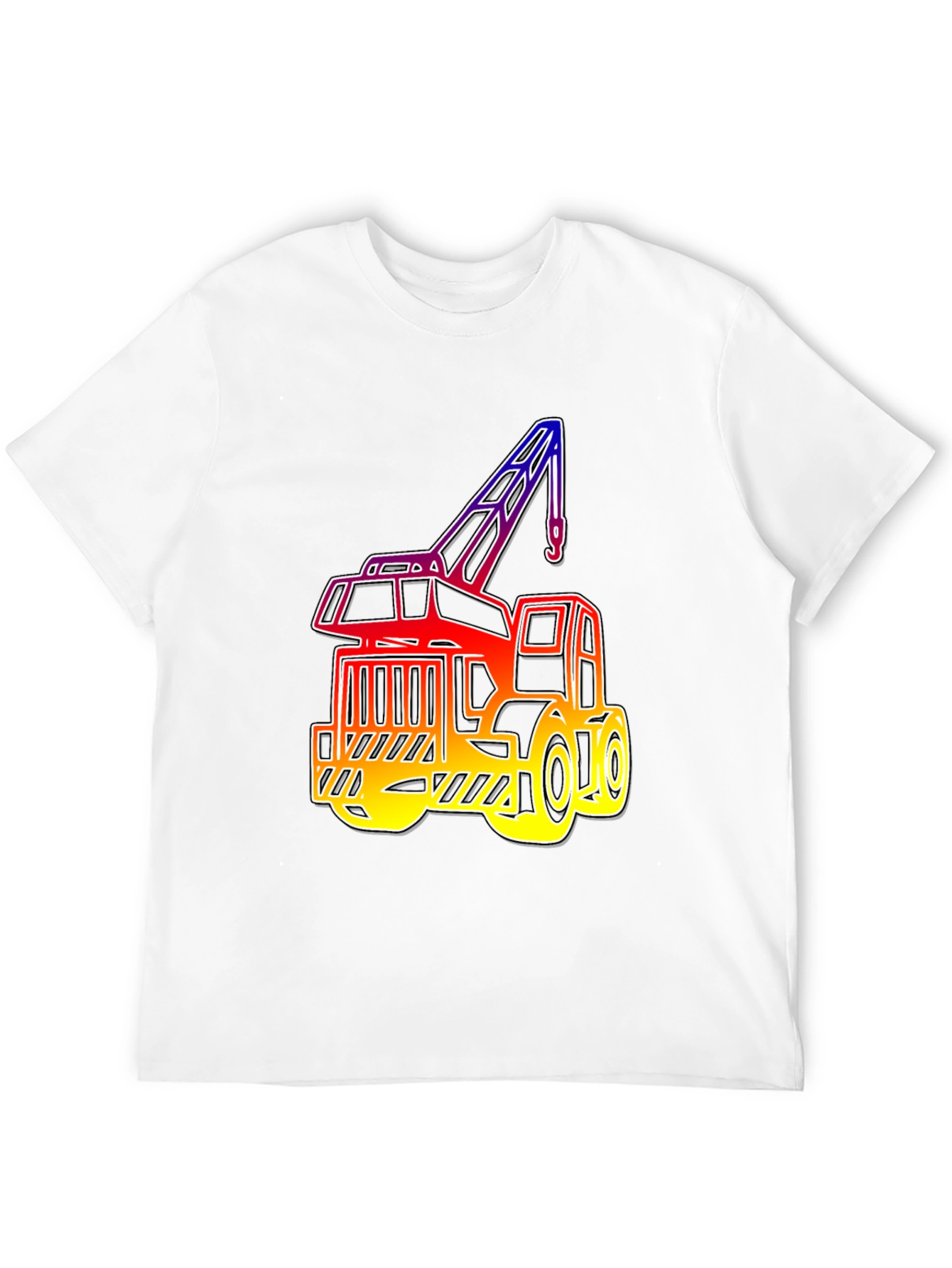 Crane Graphic Tee - Black Cotton Blend