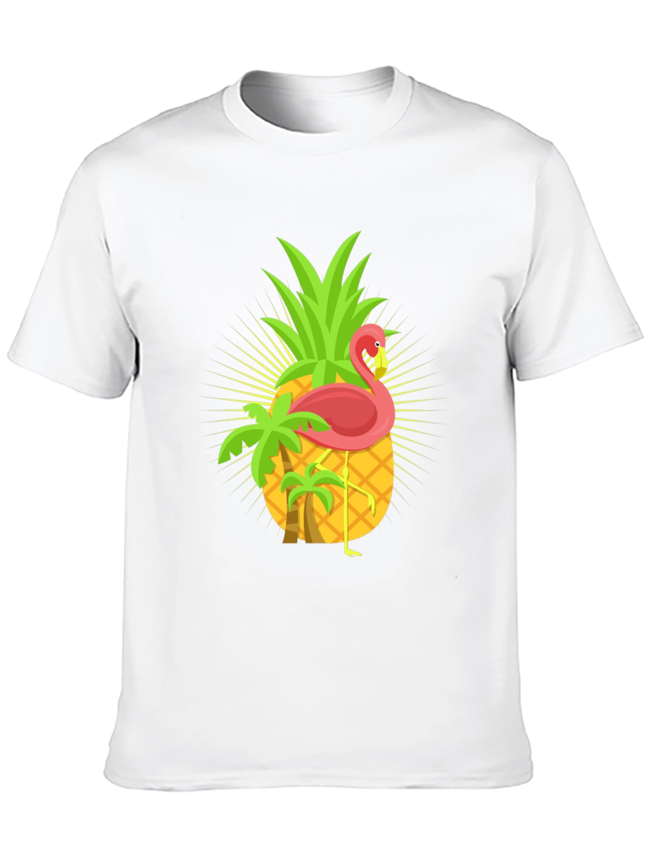 Tropical Pineapple Flamingo Graphic Tee
