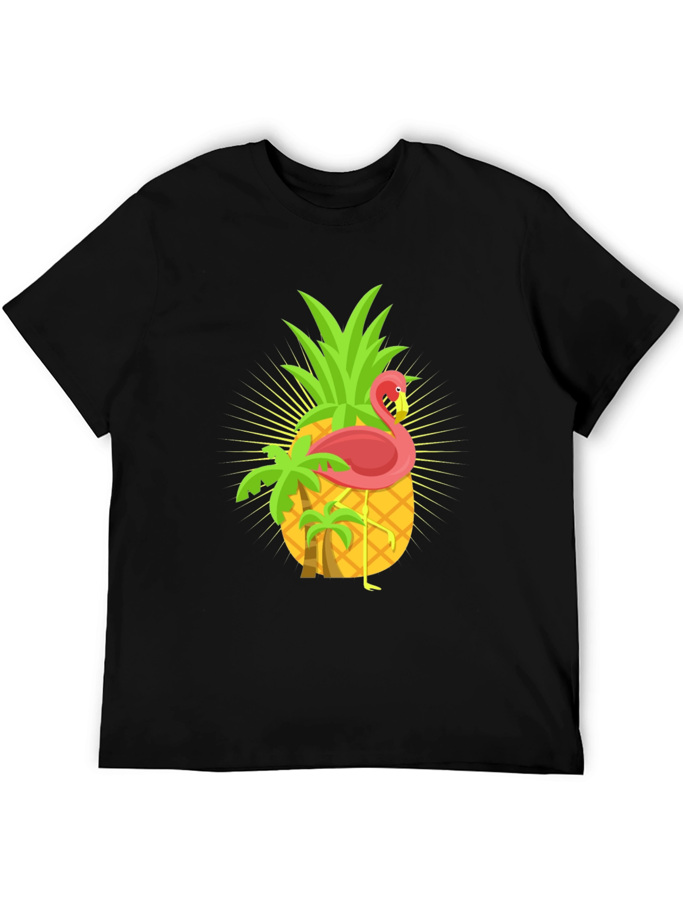 Tropical Pineapple Flamingo Graphic Tee