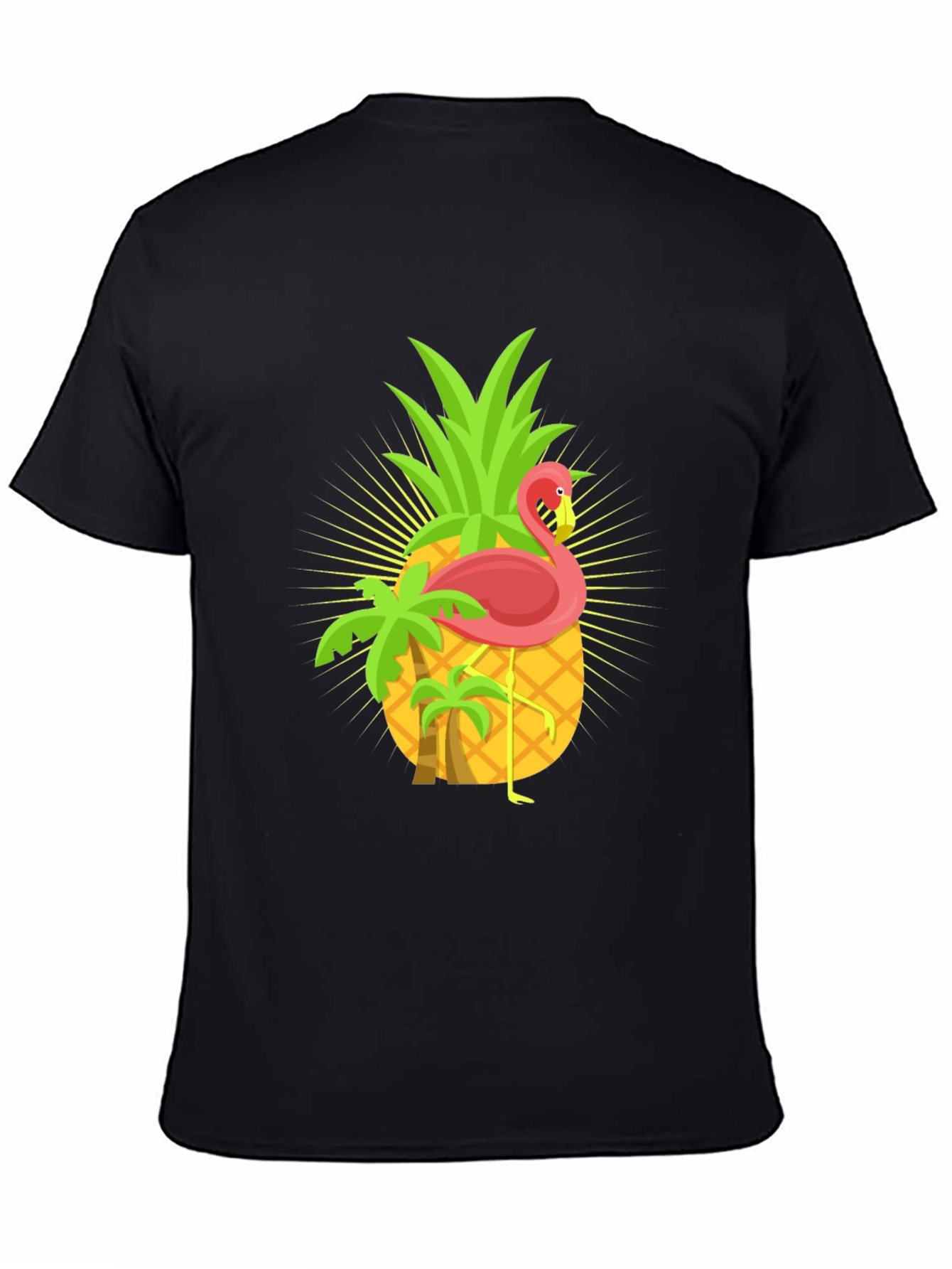 Tropical Pineapple Flamingo Graphic Tee