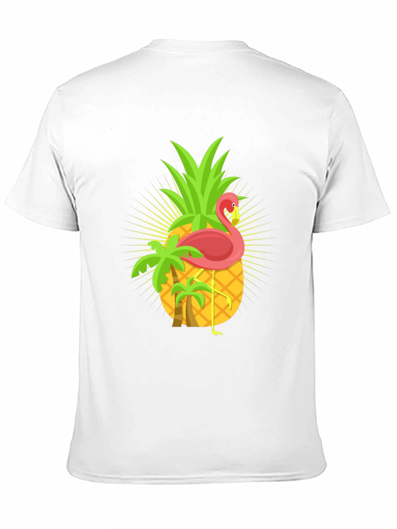 Tropical Pineapple Flamingo Graphic Tee