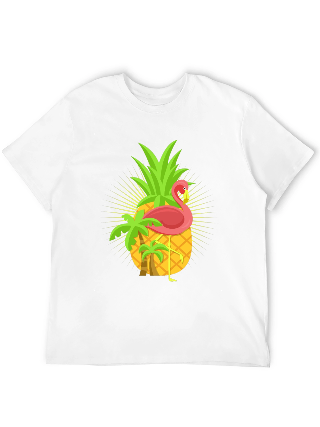 Tropical Pineapple Flamingo Graphic Tee