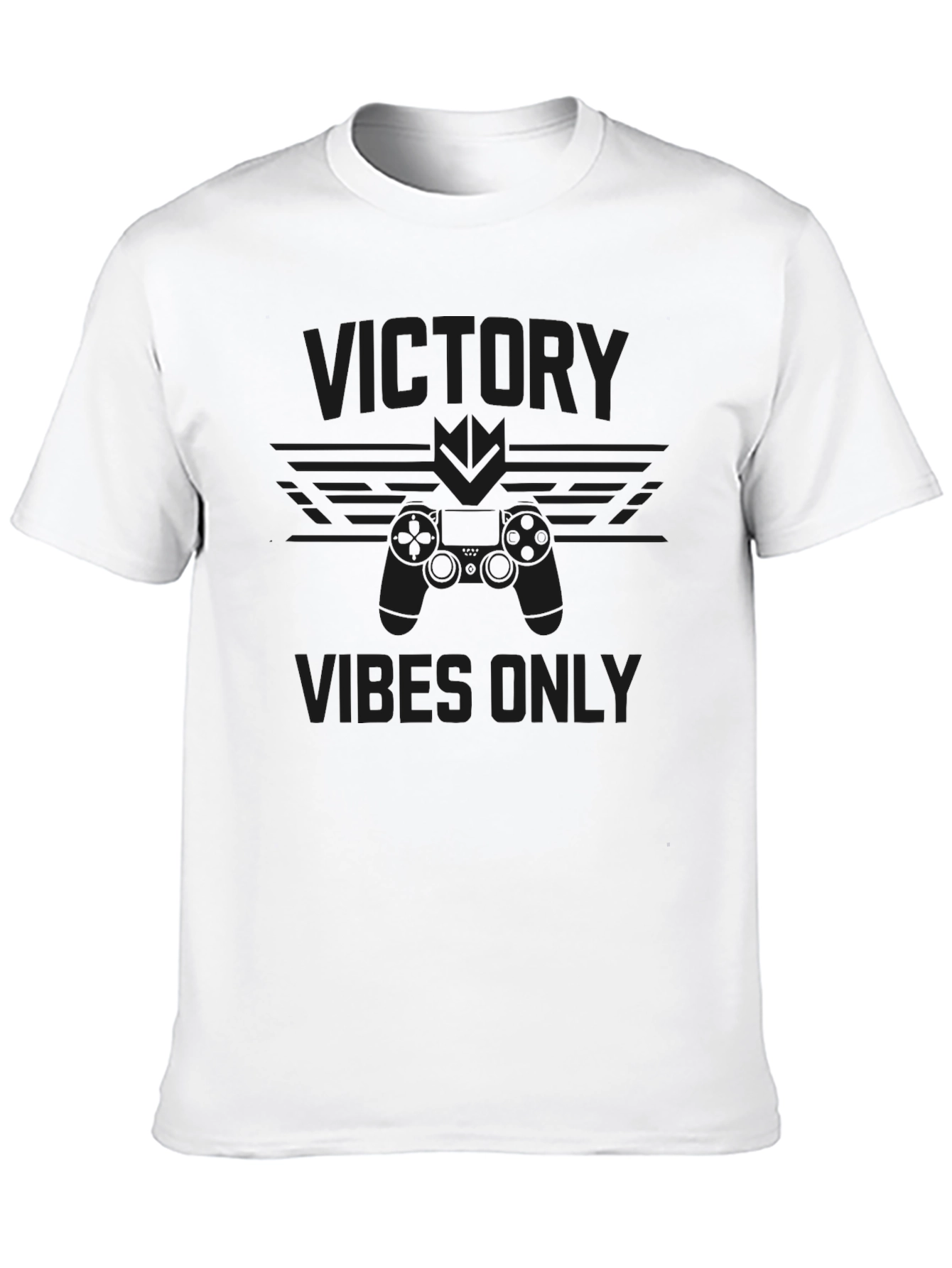 Victory Vibes Only Black T-Shirt