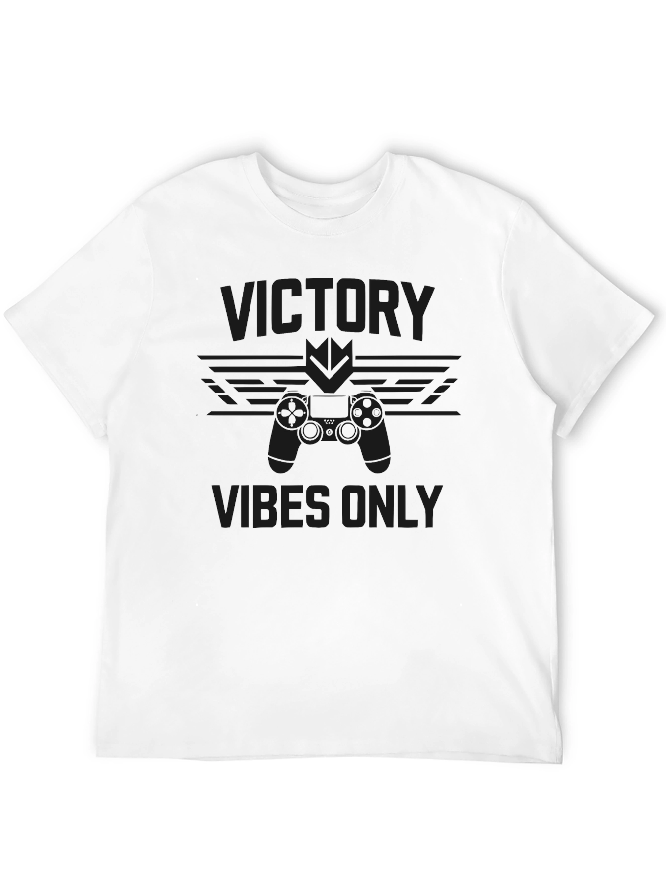 Victory Vibes Only Black T-Shirt