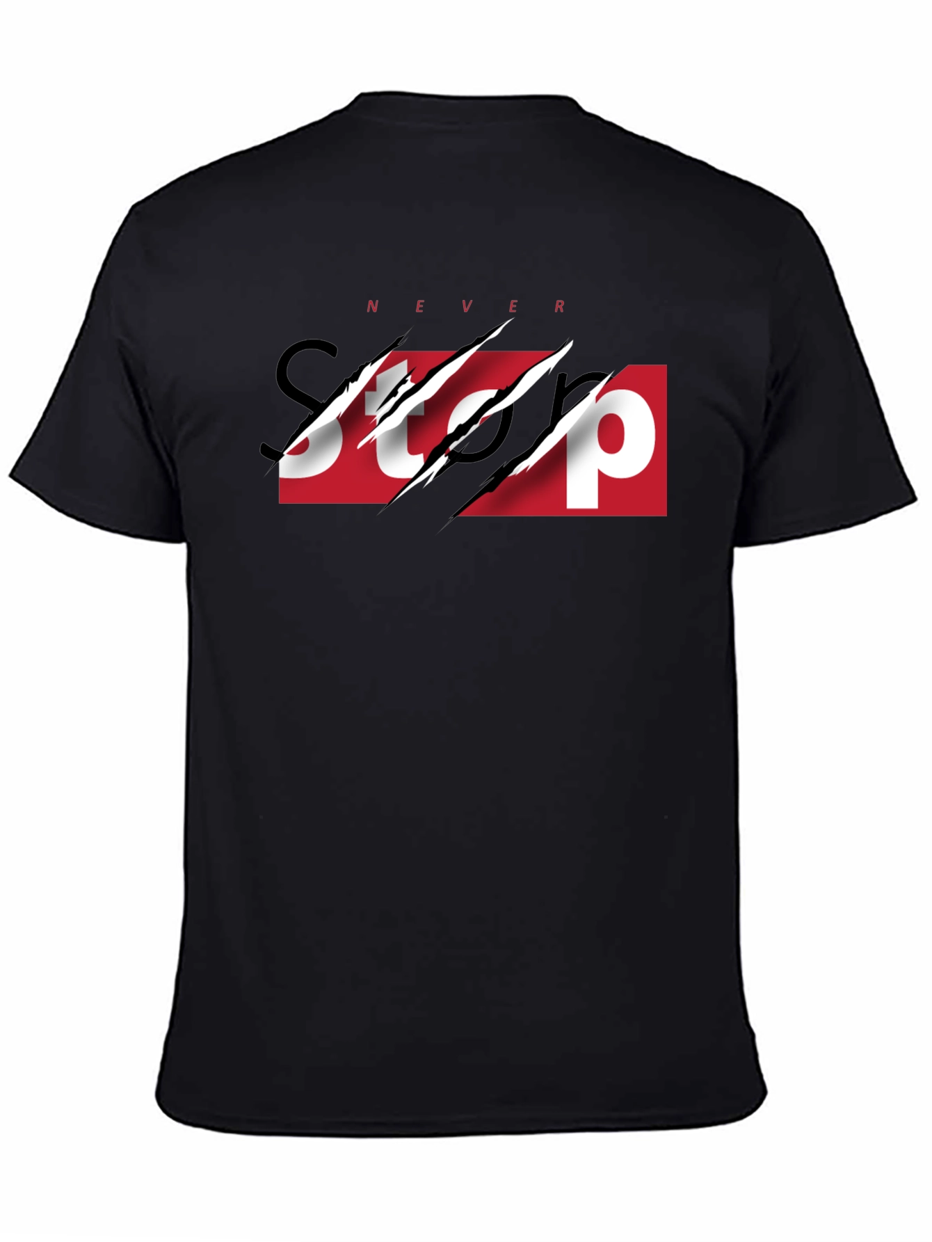 Never Stop Graphic Print Tee