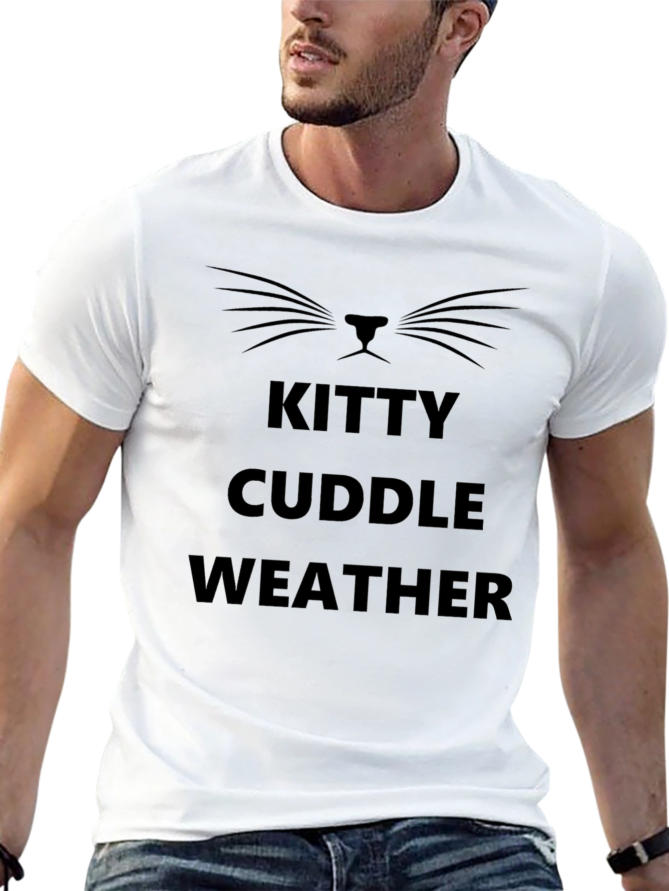 Kitty Cuddle Weather Graphic T-Shirt